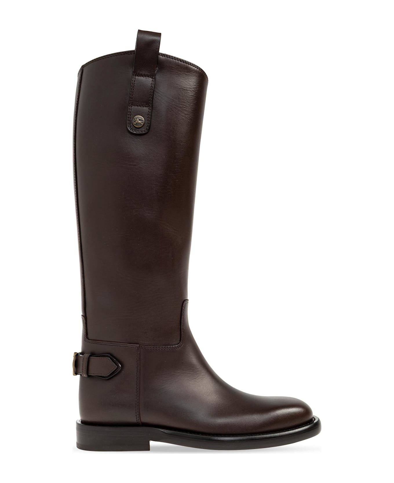 Burberry Leather Boots - BROWN