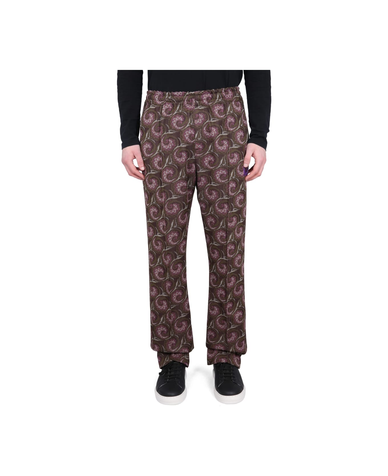 Needles Pants With Logo - BROWN