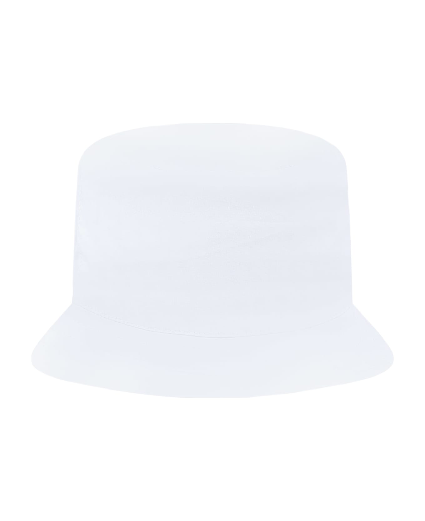 Moschino White Cloche For Baby Kids With Teddy Bear - White