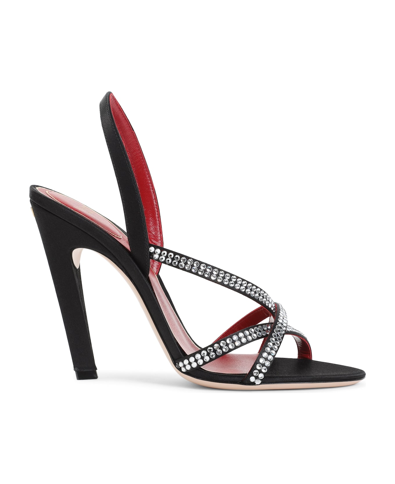Valentino Garavani Viscose Sandals - U Nero Crystal