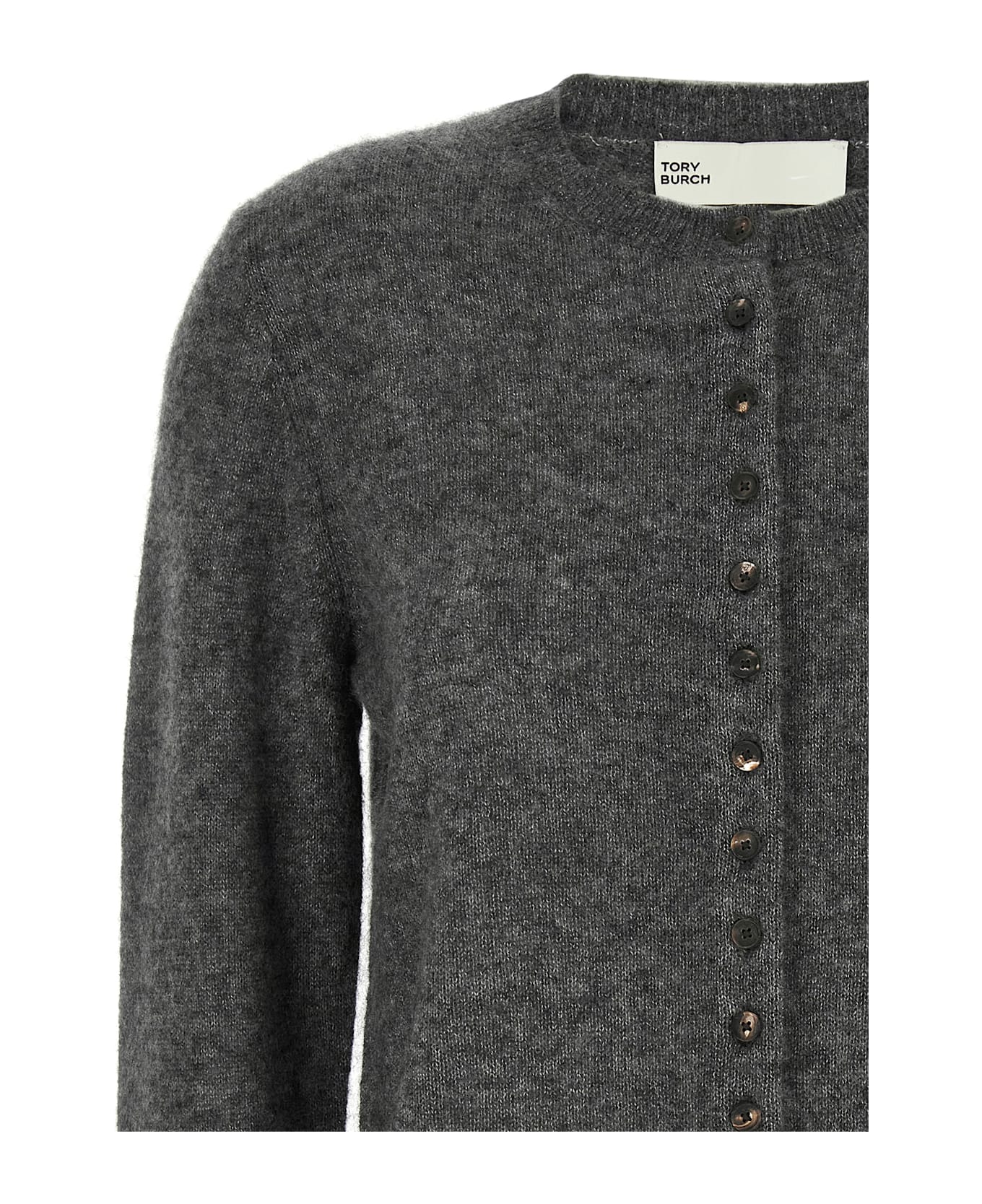 Tory Burch Embroidery Cardigan - Gray ニットウェア