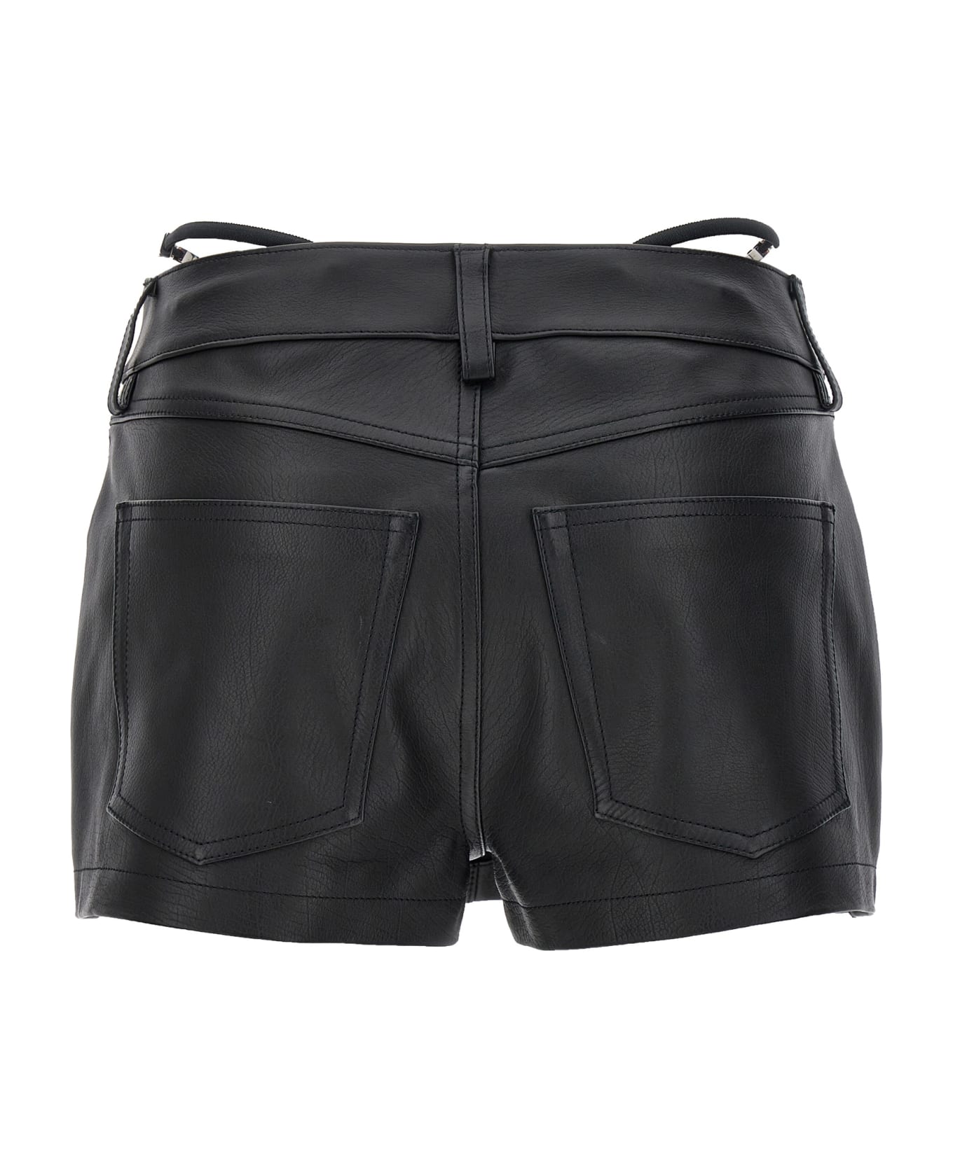 Alexander Wang Thong Leather Skort - Black  