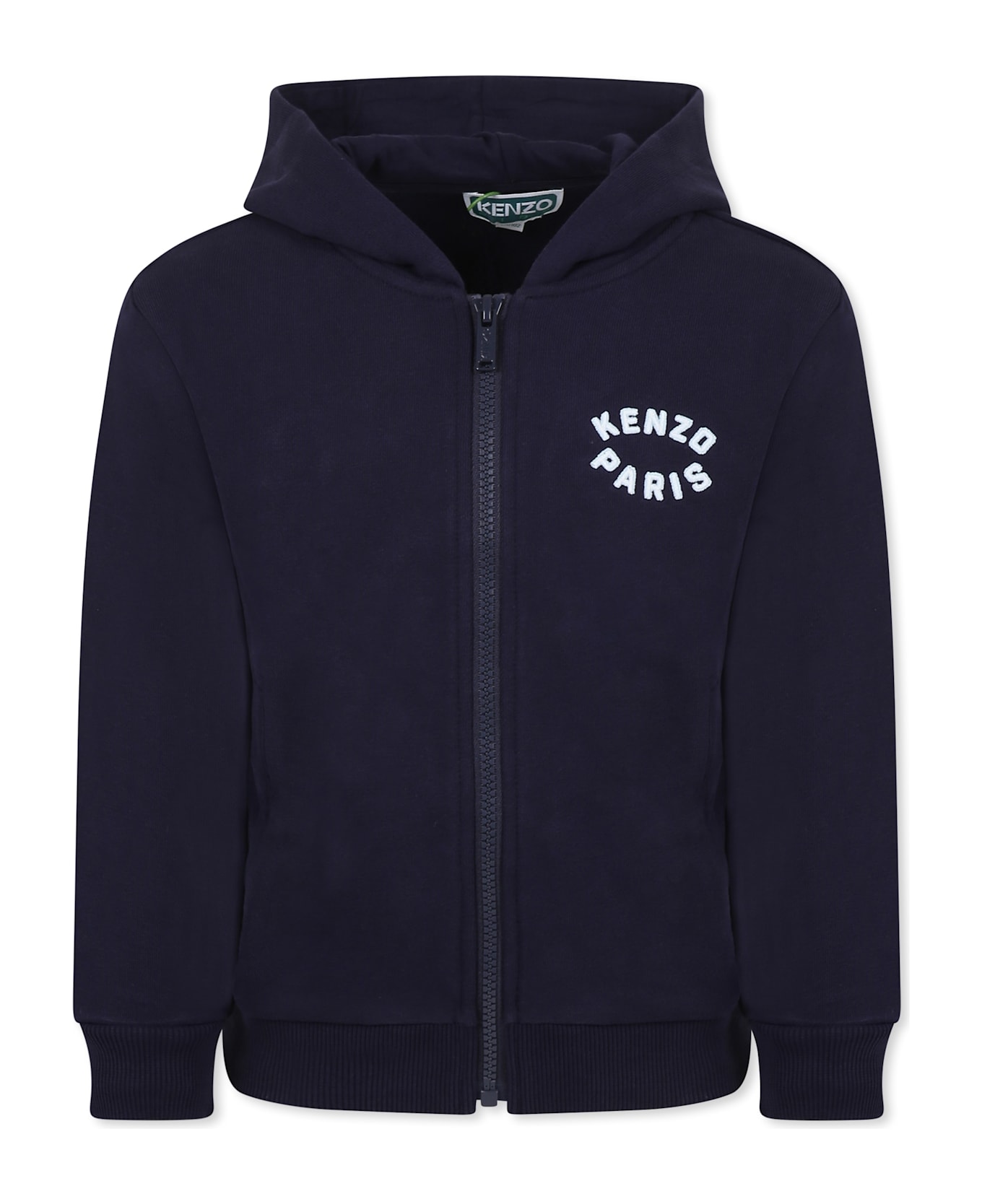 Kenzo Kids Blue Sweatshirt For Kids With Logo - Blue