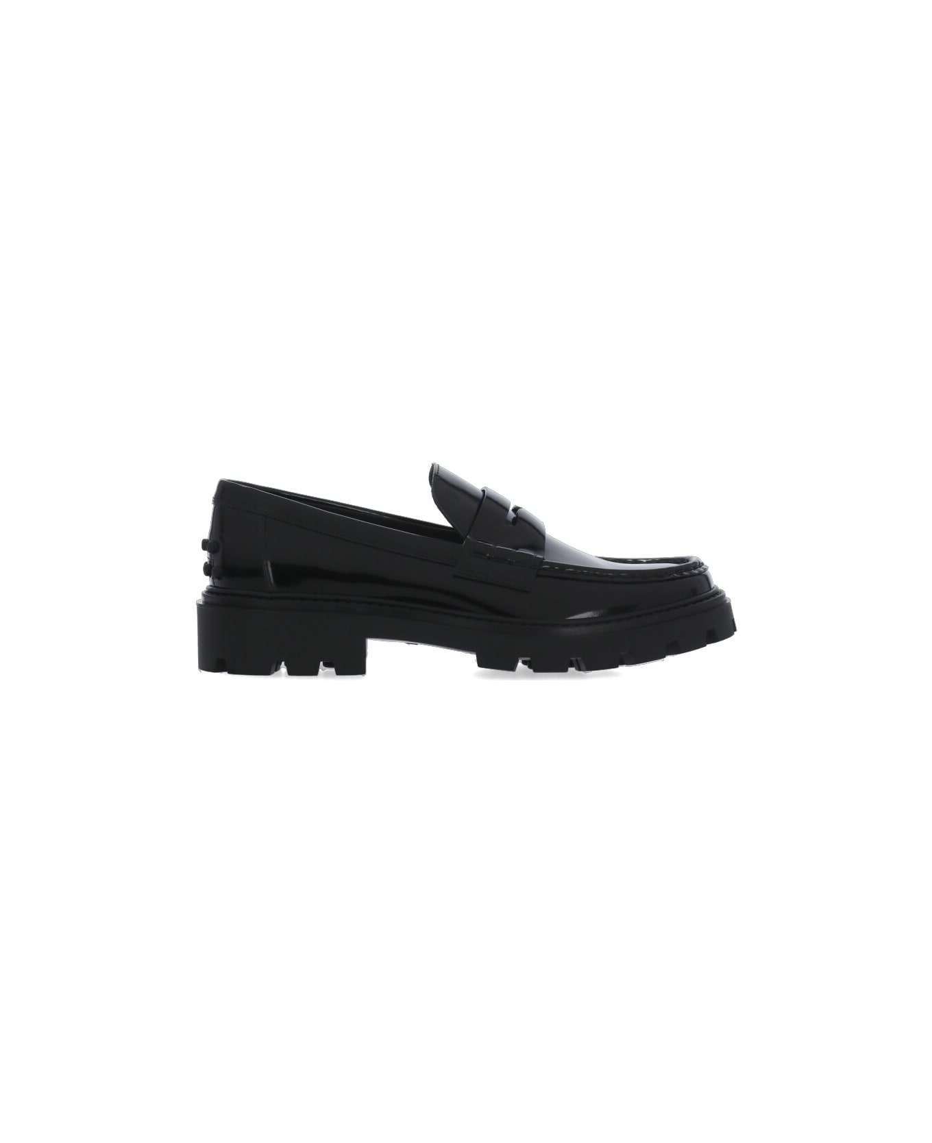 Tod's Penny Bat Chunky Loafers - Black ハイヒール