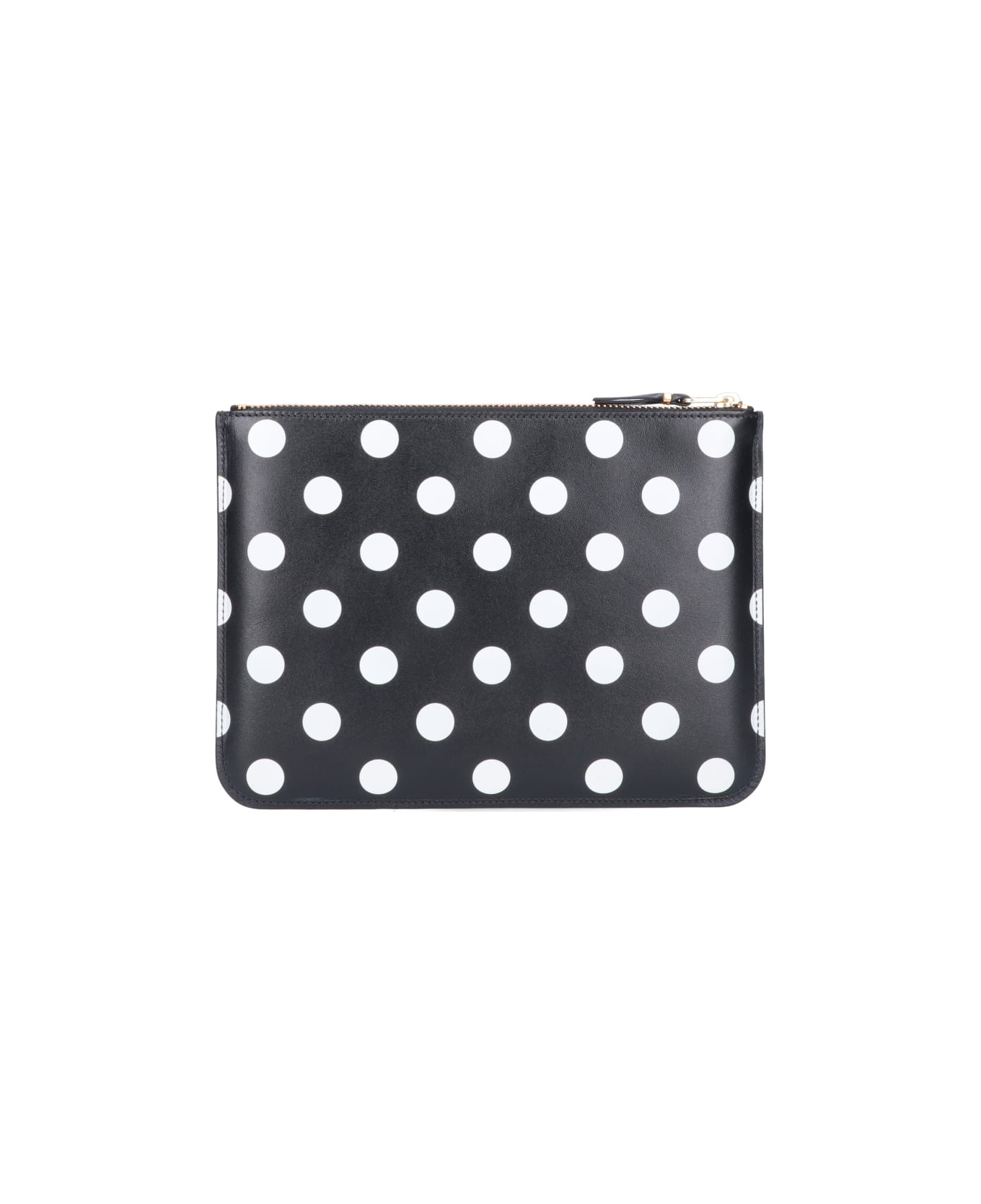 Comme des Garçons Wallet 
polka Dots
 pouch - Black  