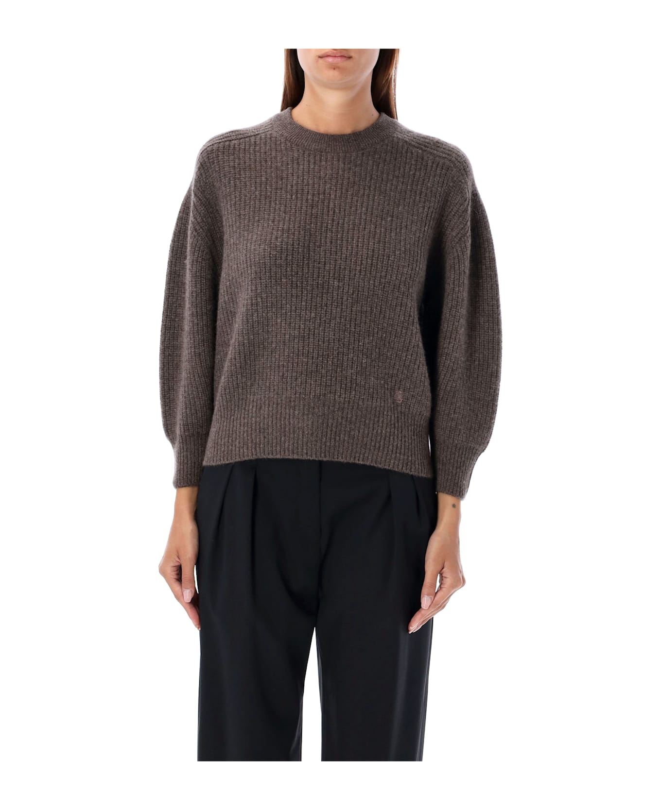 Loulou Studio Marcela Cashmere Sweater - CHOCO