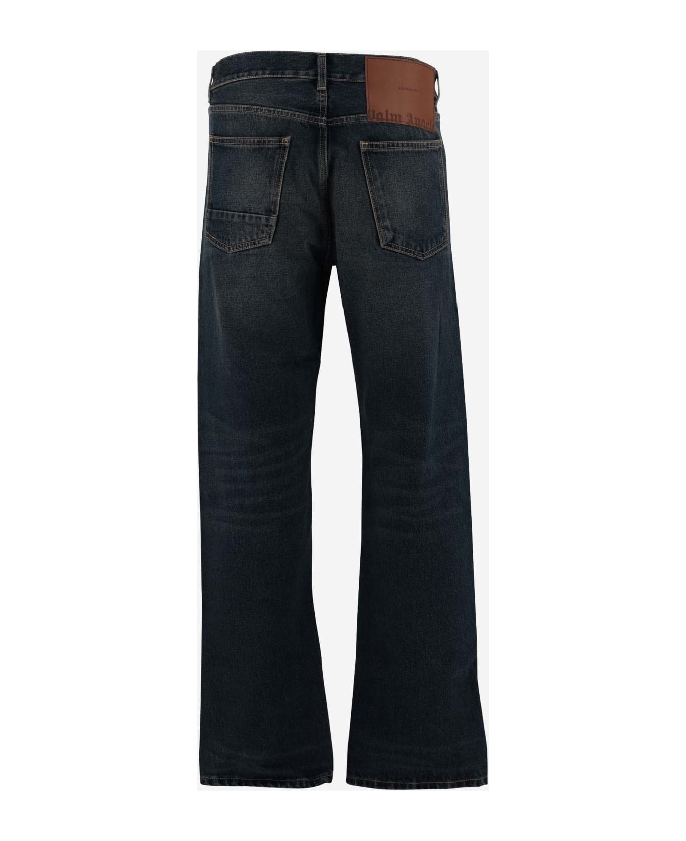 Palm Angels 5 Pockets Denim Jeans - Blue Brown