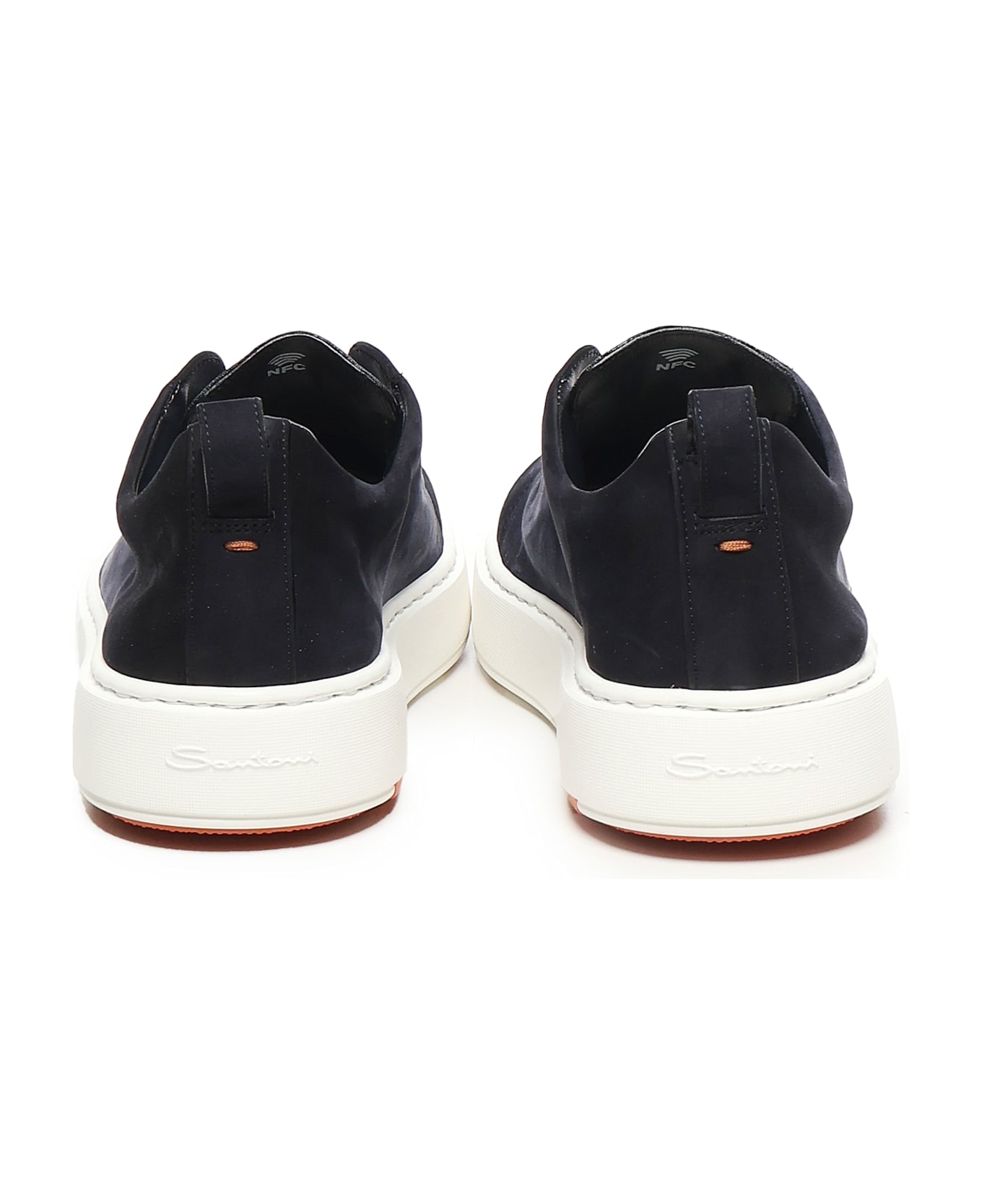 Santoni Victory Suede Sneakers - Blue