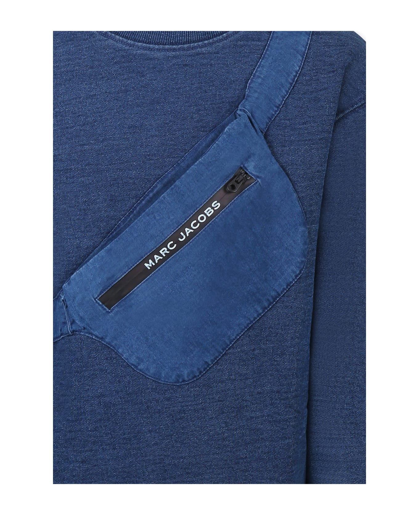 Marc Jacobs Blue Sweatshirt For Boy With Logo - Blue