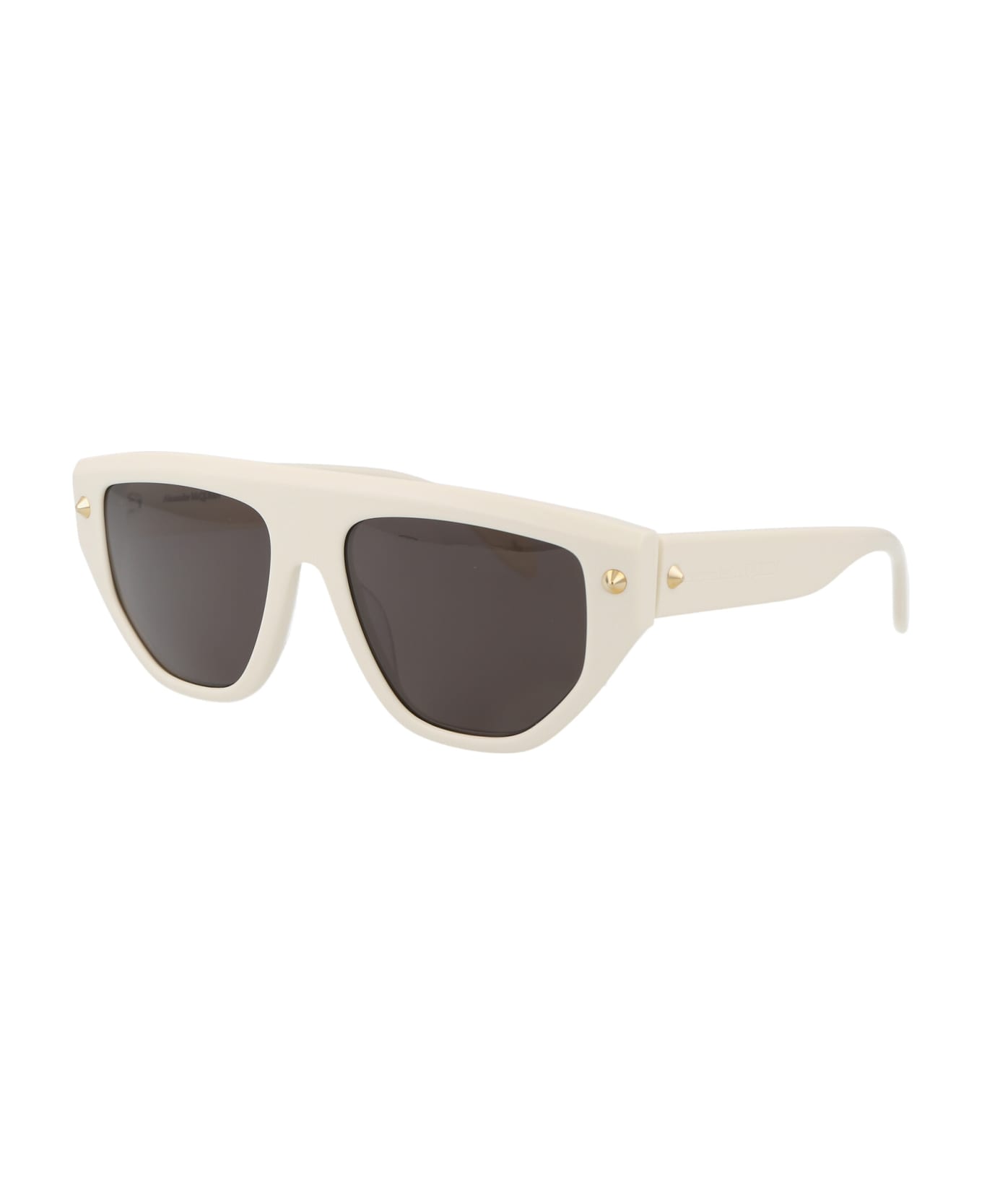 Alexander McQueen Eyewear Am0408s Sunglasses - 003 WHITE WHITE GREY サングラス