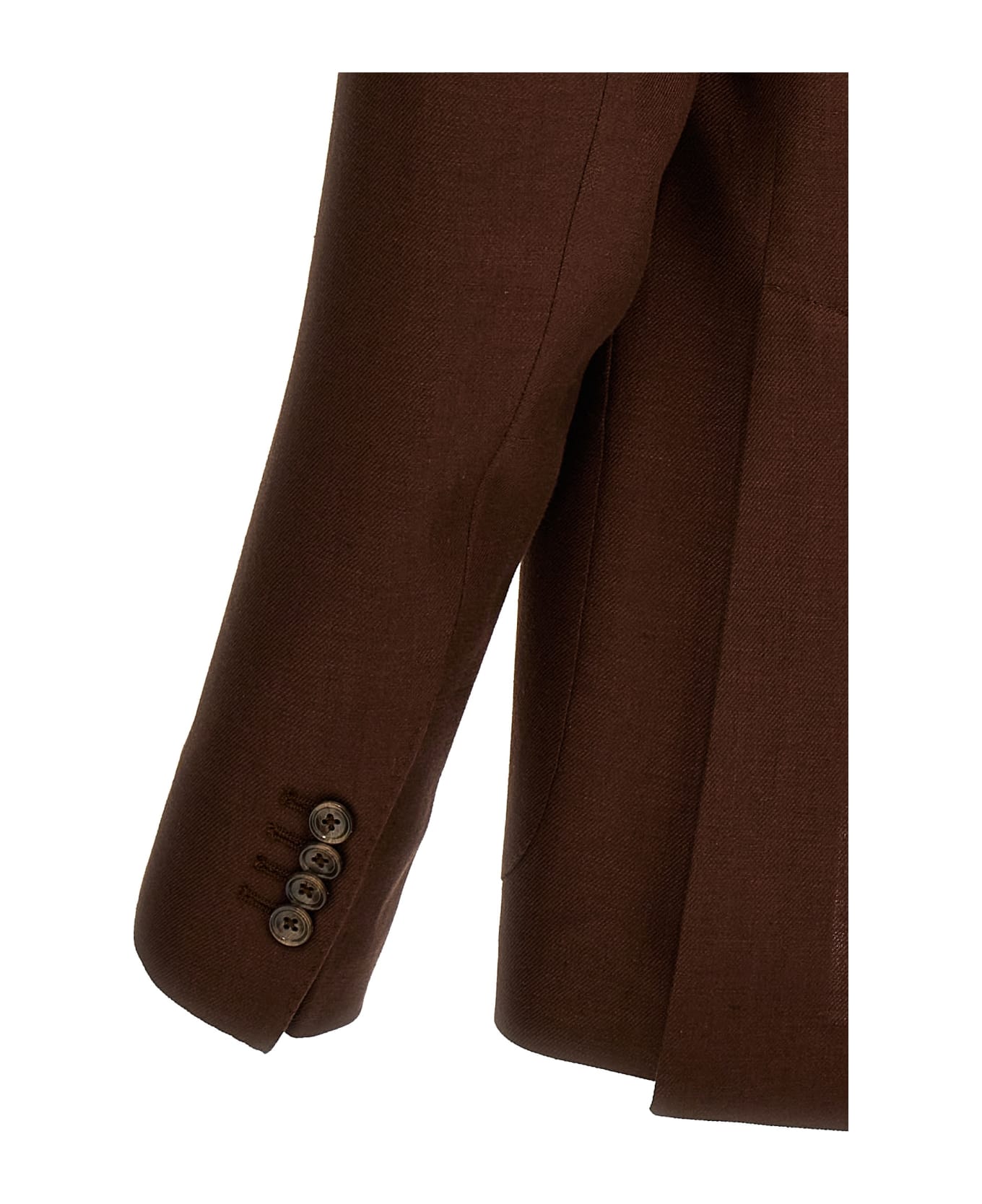 Tagliatore Linen Dress - Brown スーツ