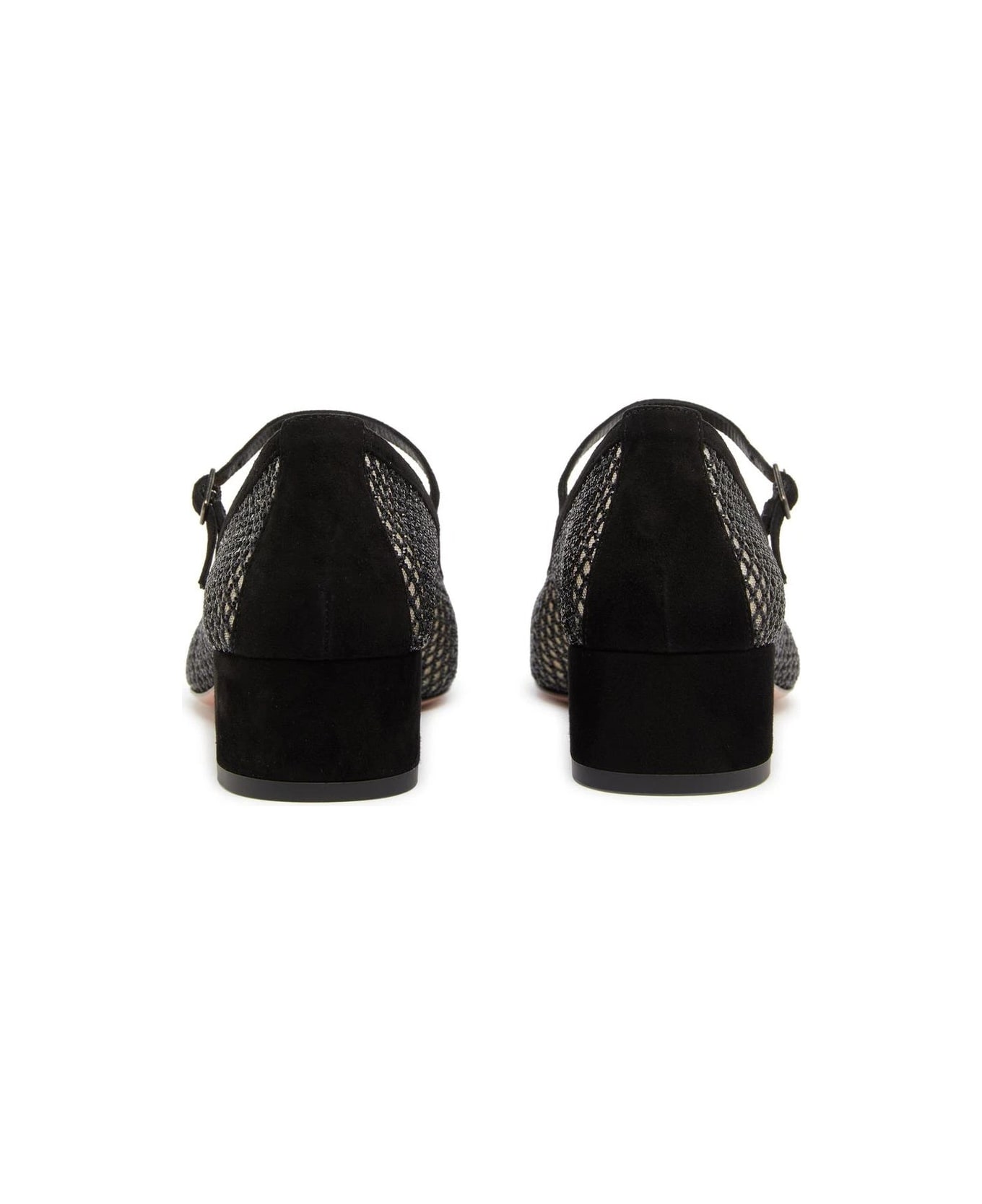 Aquazzura Mayor Crystals Mesh Pumps 35 - Black