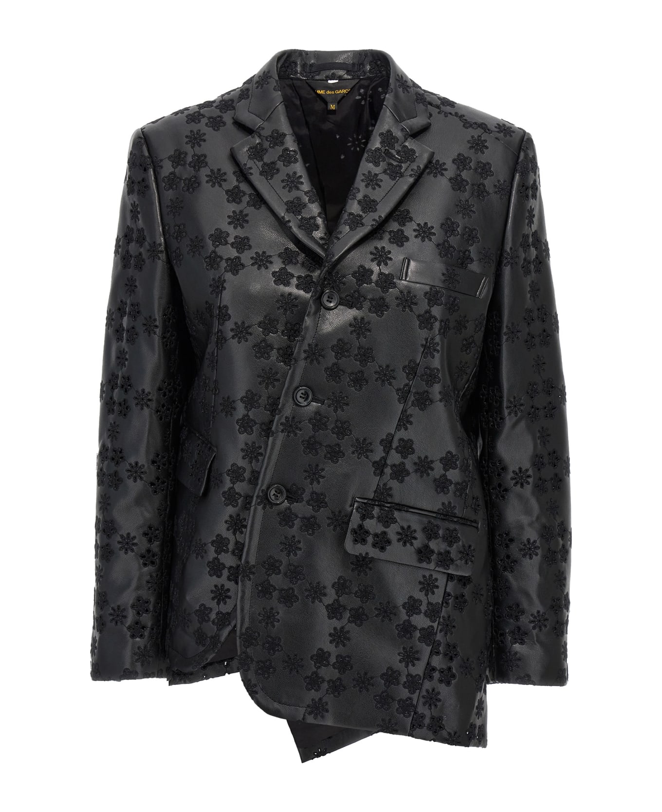 Comme des Garçons Embroidery Single-breasted Blazer - Black  