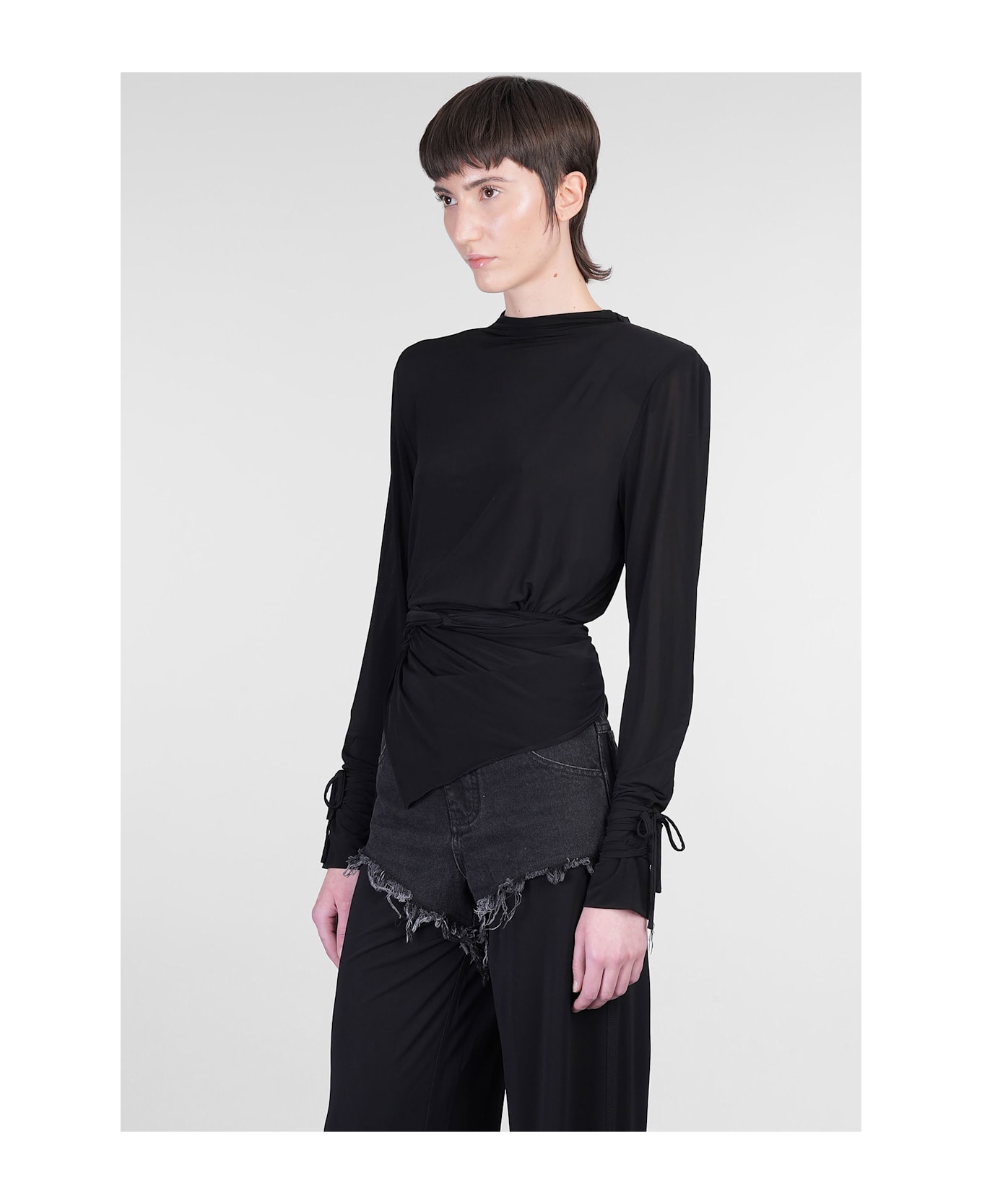 Christopher Esber Topwear In Black Viscose - black