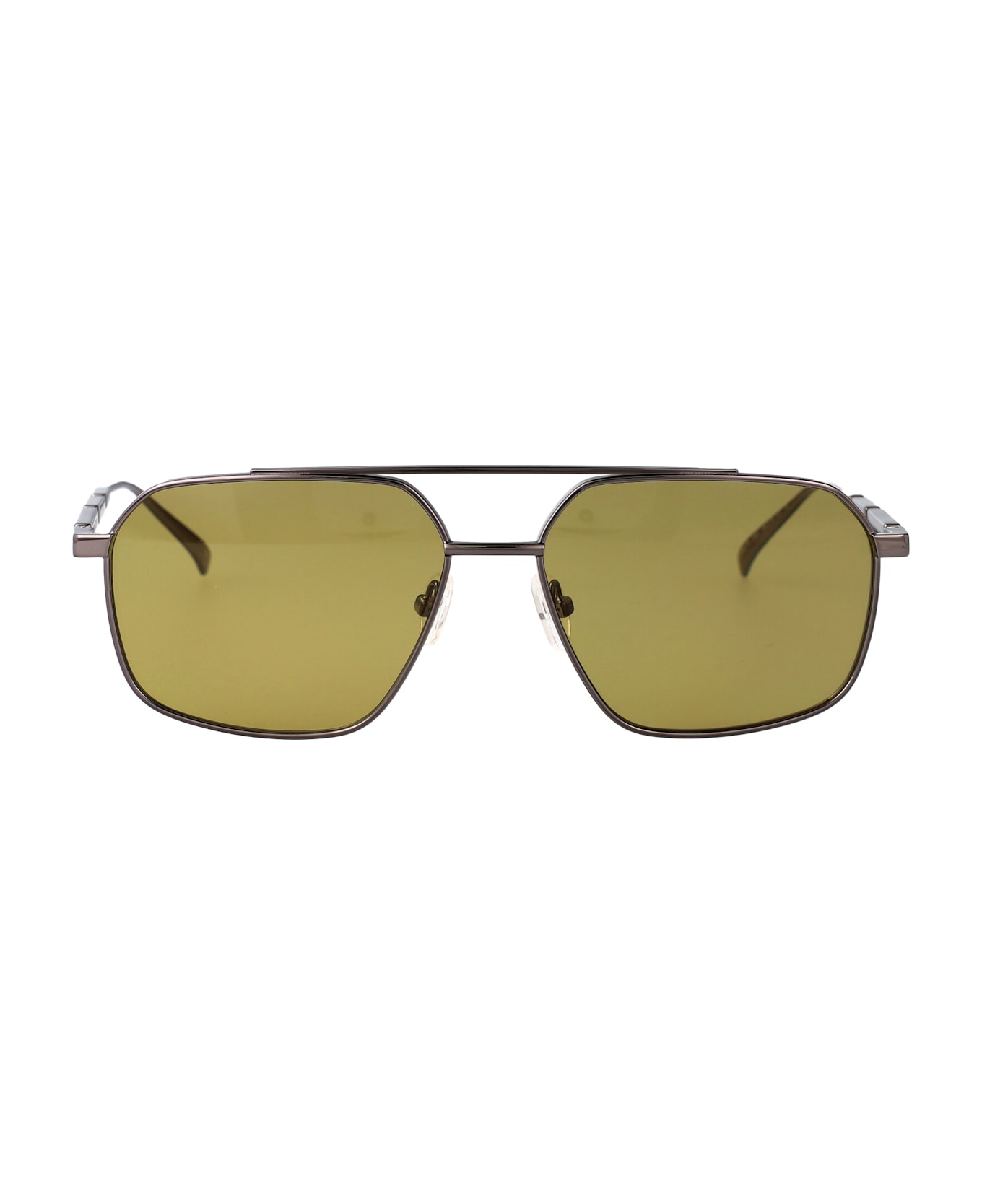 Alexander McQueen Eyewear Am0477s Sunglasses - RUTHENIUM-RUTHENIUM-GREEN