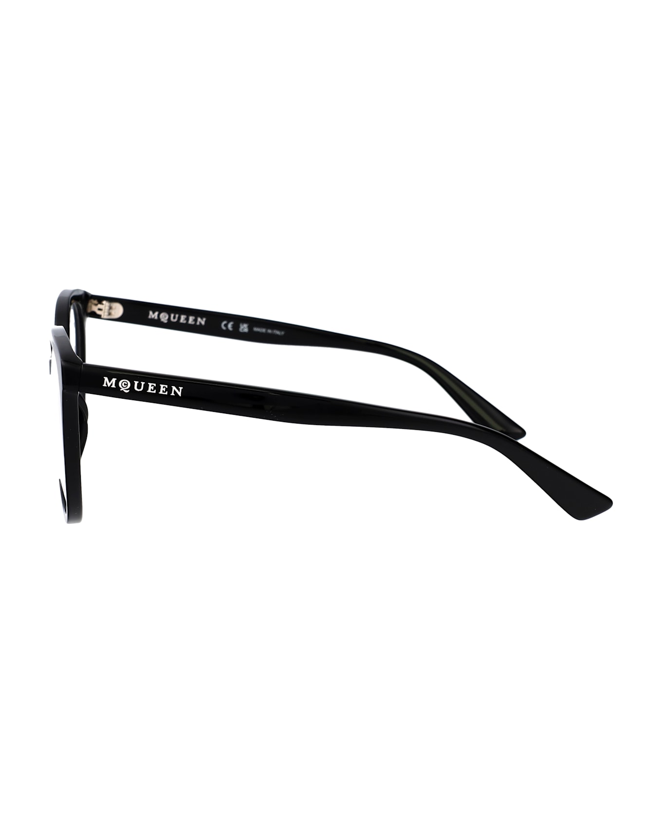 Alexander McQueen Eyewear Am0540o Glasses - BLACK-BLACK-TRANSPARENT