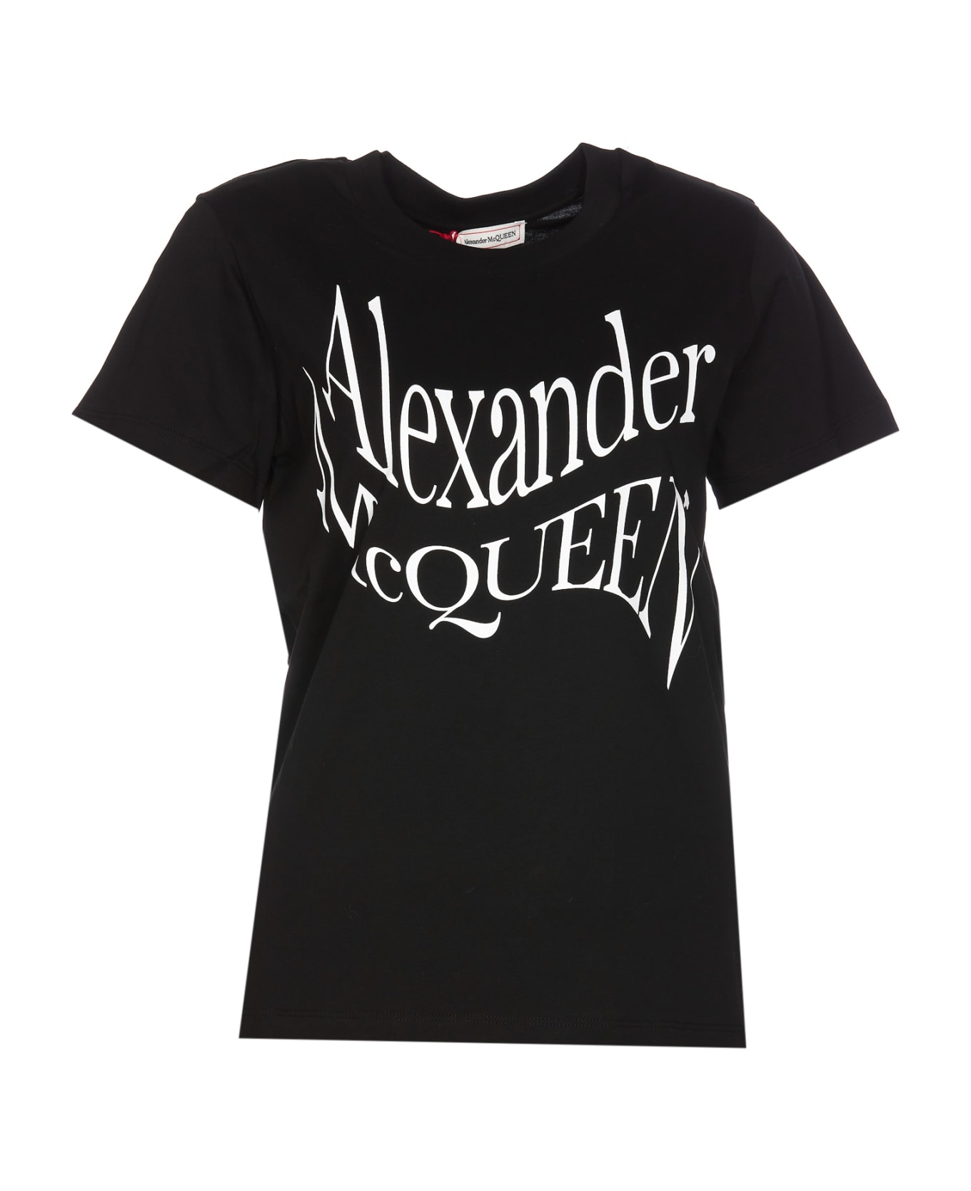 Alexander McQueen Logo Printed Crewneck T-shirt - Black Tシャツ