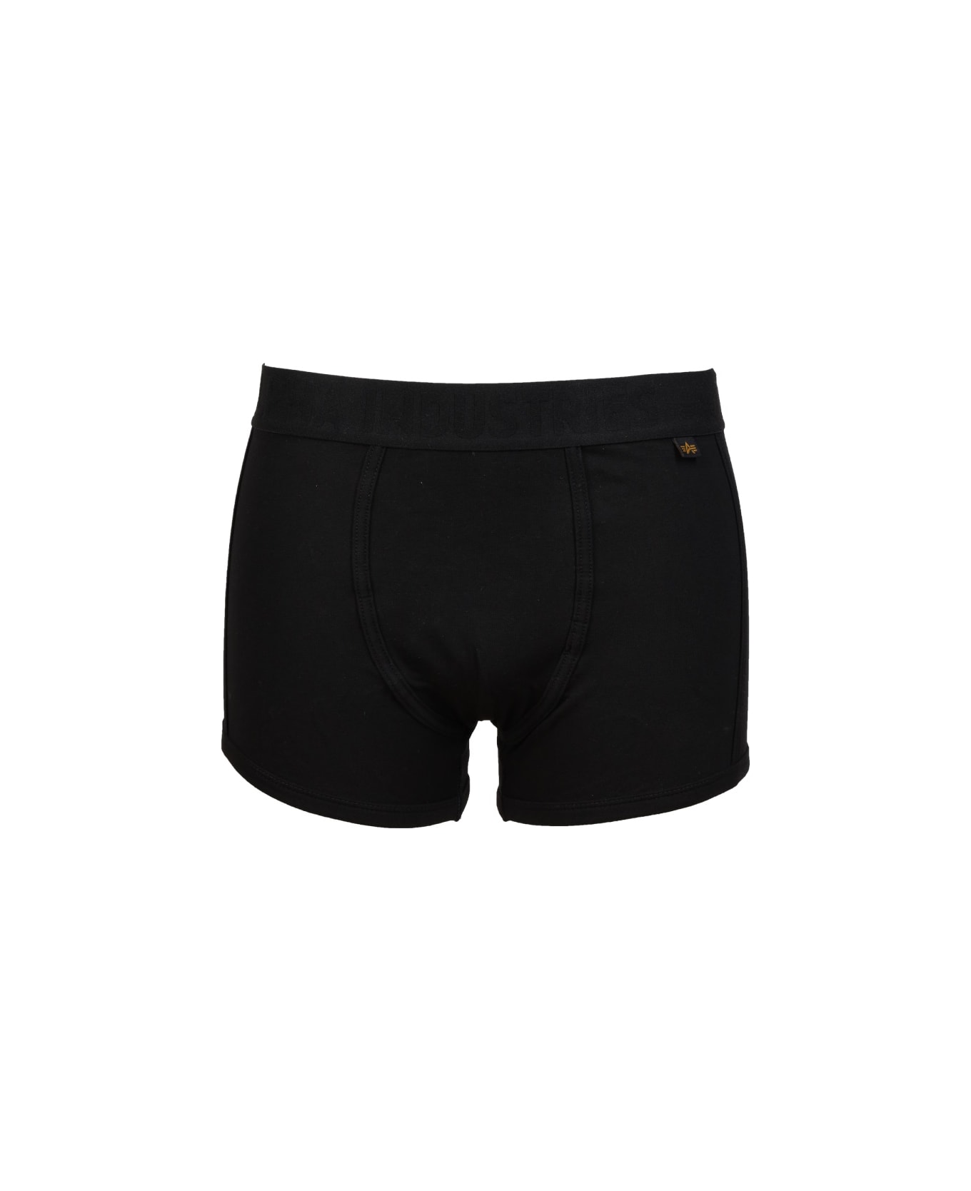 Alpha Industries Pack Of Two Logo Band Boxers - BLACK