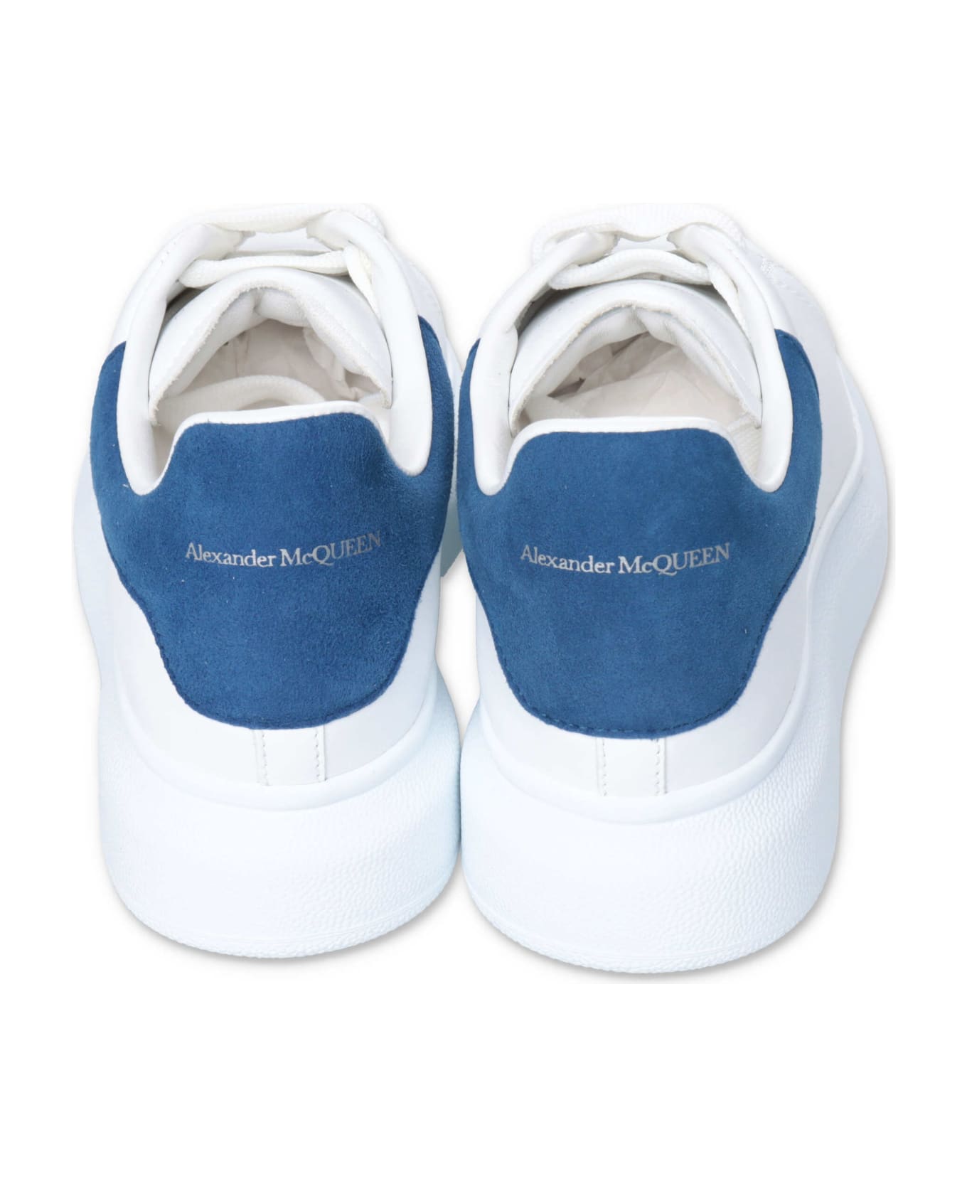 Alexander McQueen Sneakers Bianche In Pelle Con Lacci - Bianco
