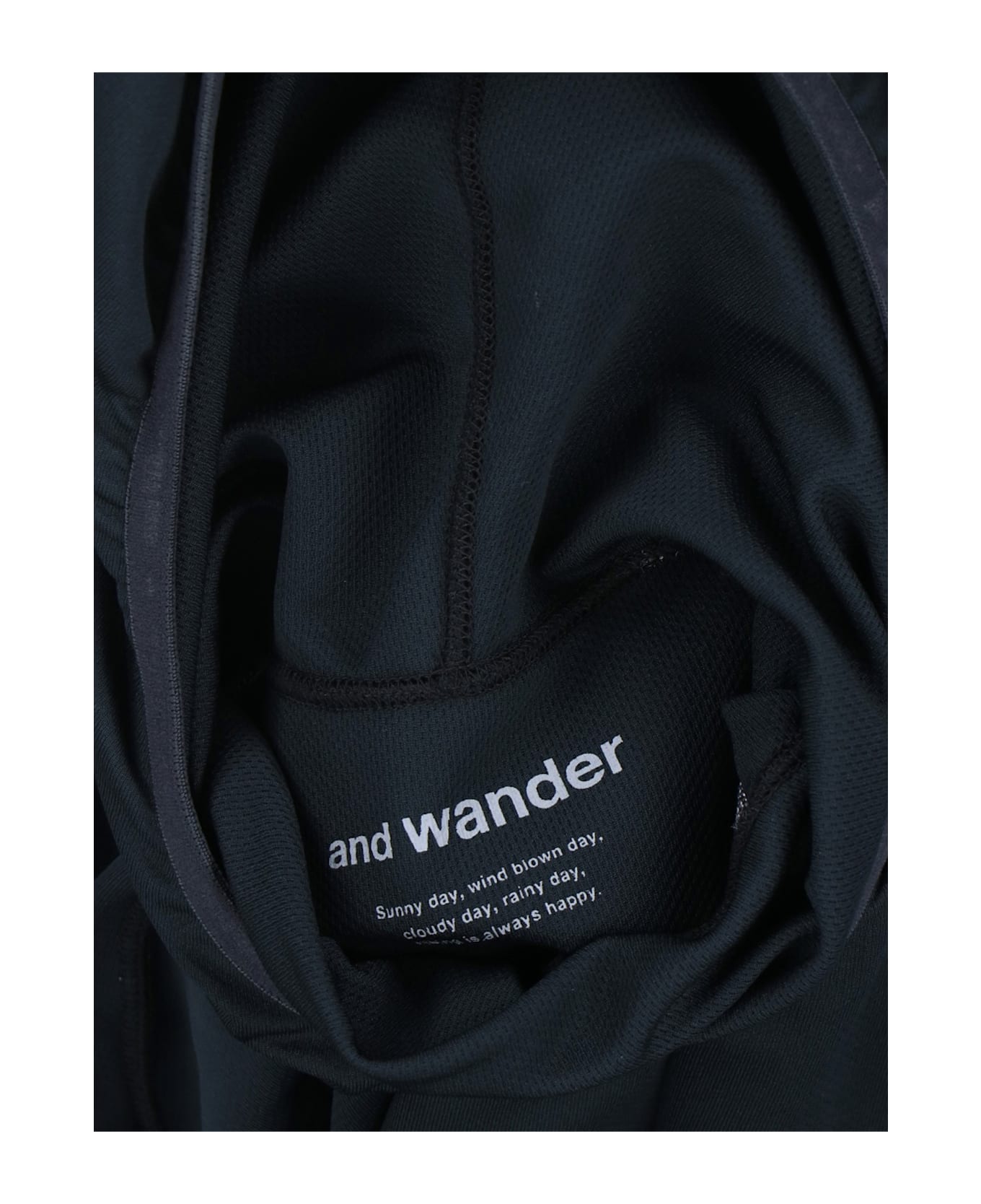 And Wander "dry Jersey Ls" Hoodie - Black  