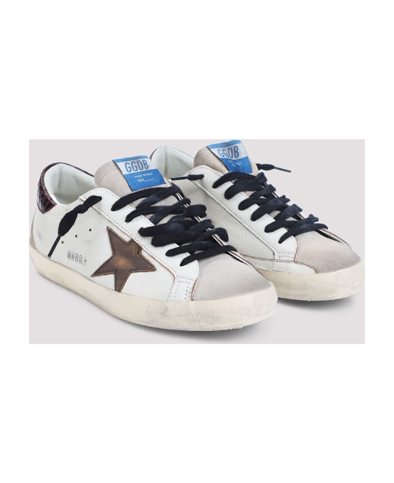 Golden Goose Superstar Sneakers - White Beige Brown