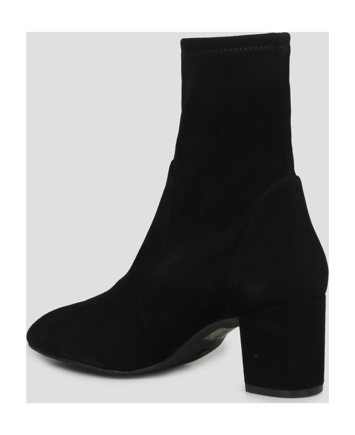 Stuart Weitzman Yuliana Ankle Boots - Black Suede