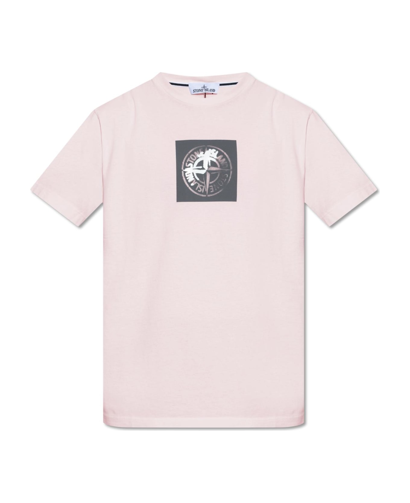 Stone Island Logo-printed T-shirt - Rosa 