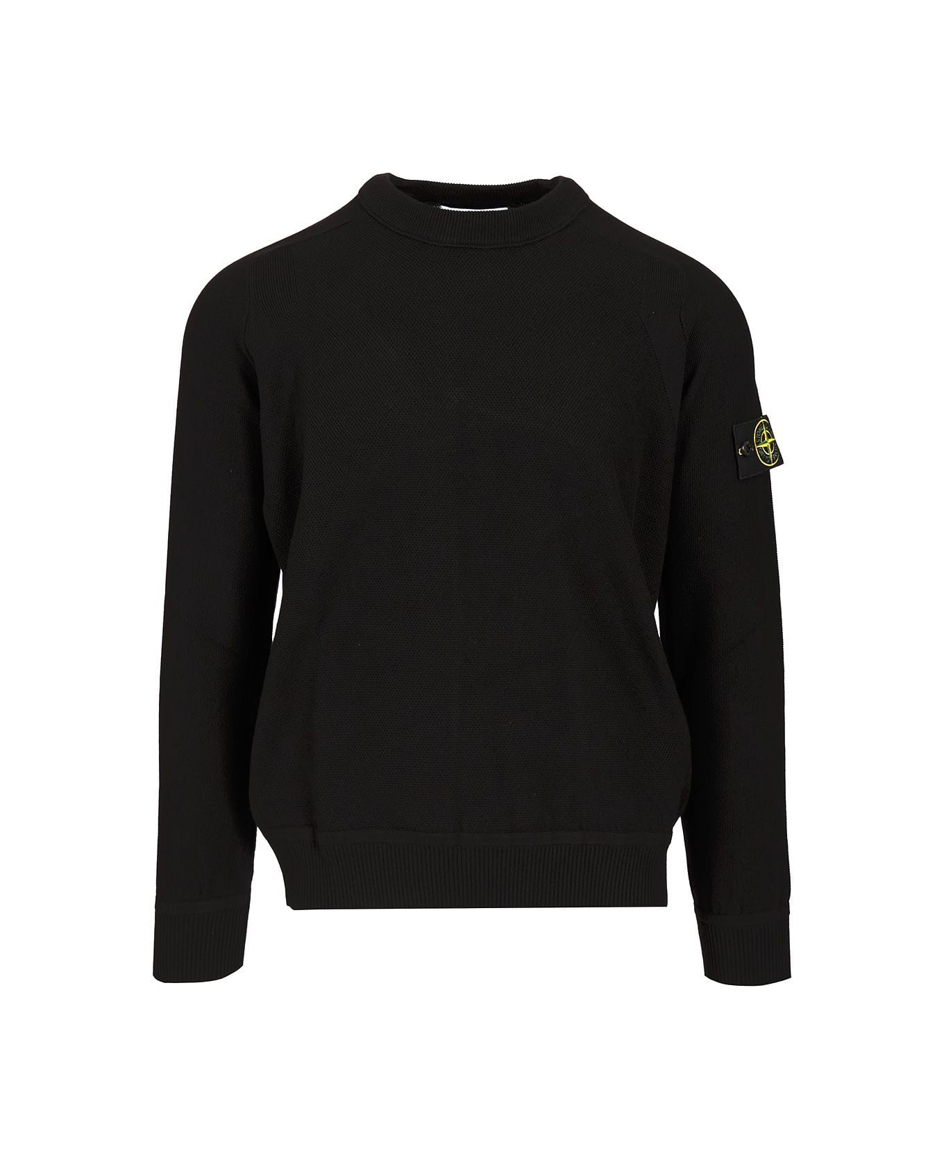 Stone Island Cotton Crewneck - Black