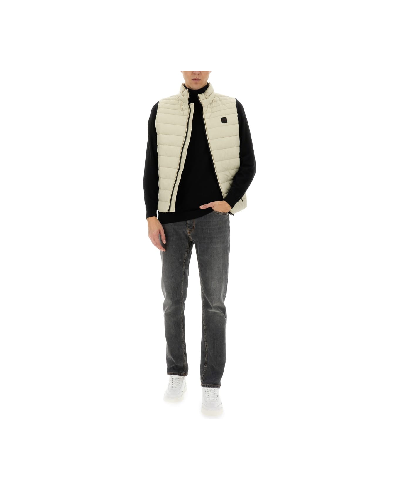 Hugo Boss Padded Vest - BEIGE