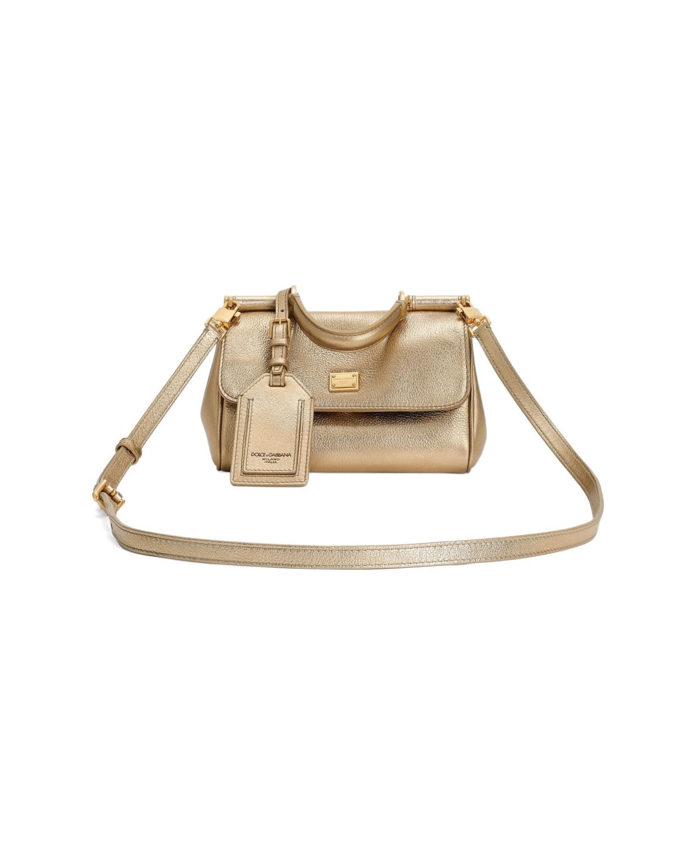 Dolce & Gabbana My Sicily Leather Handbag - Golden