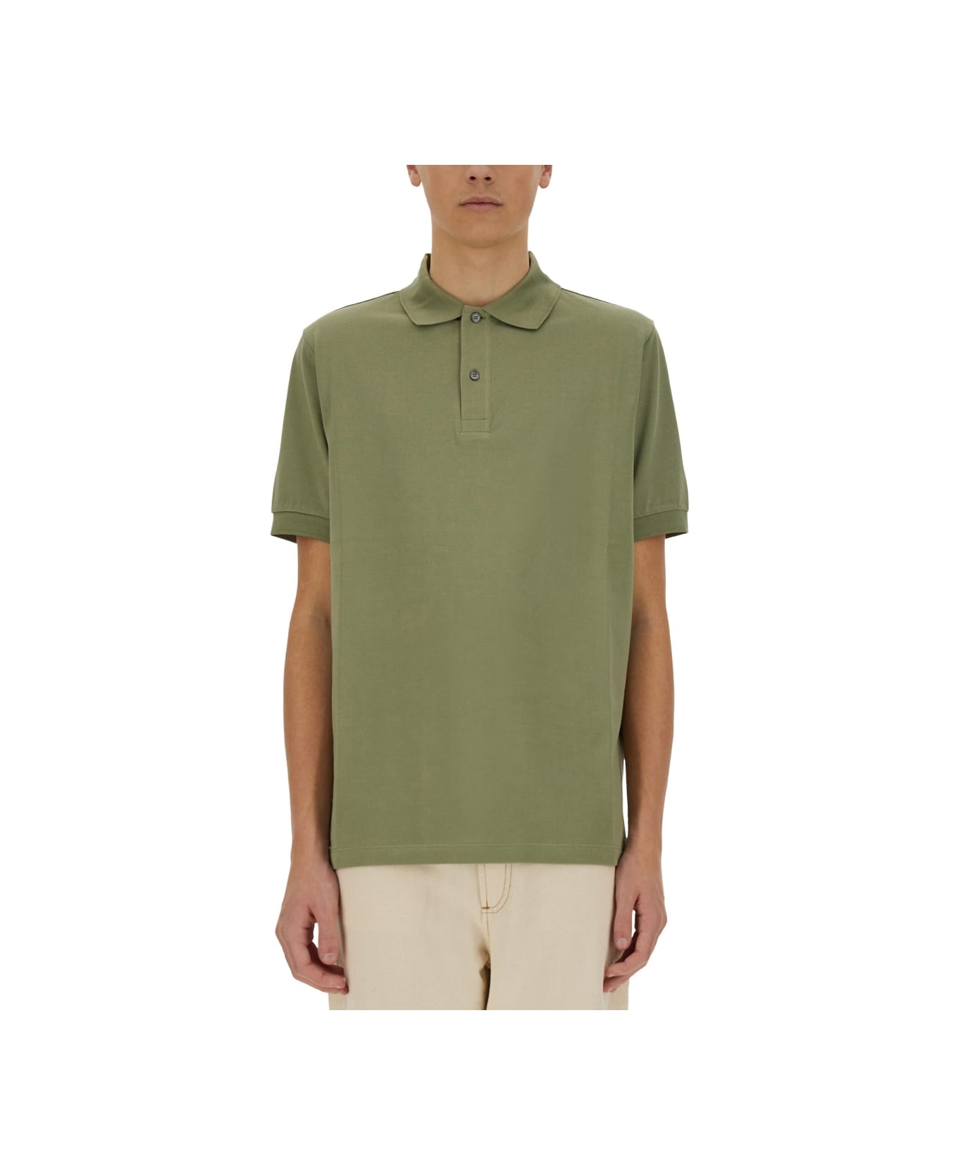 Paul Smith Cotton Polo - MILITARY GREEN