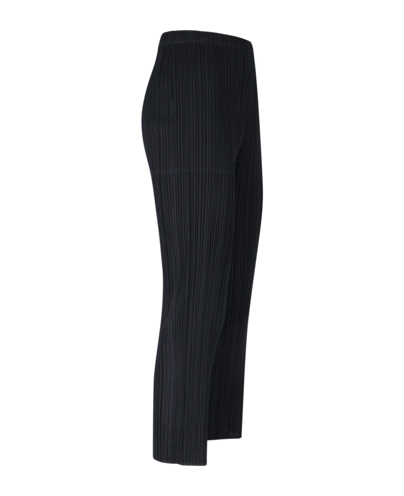 Pleats Please Issey Miyake Pleated Straight Pants - Black  