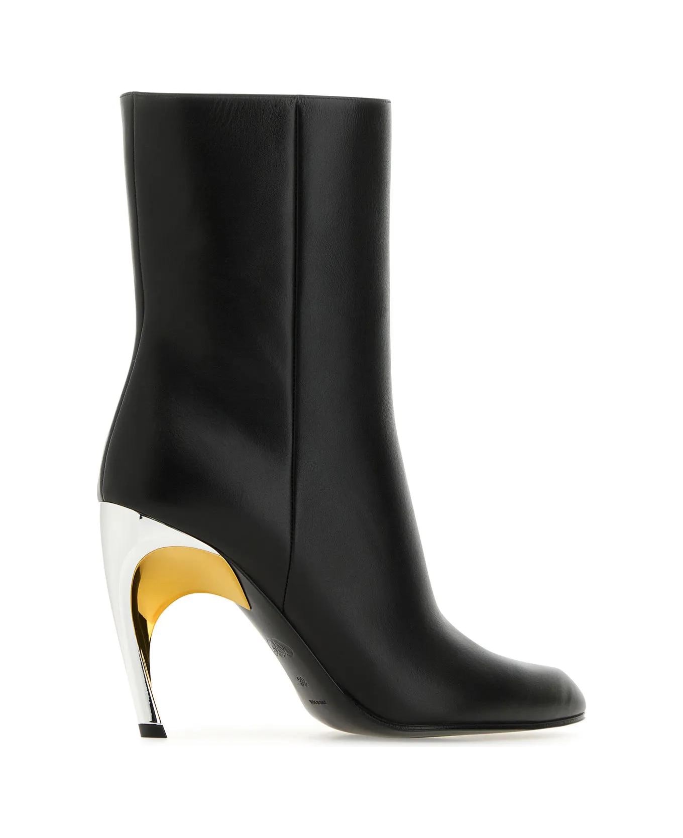 Alexander McQueen Armadillo Ankle Boots - Black/silver/gold ブーツ
