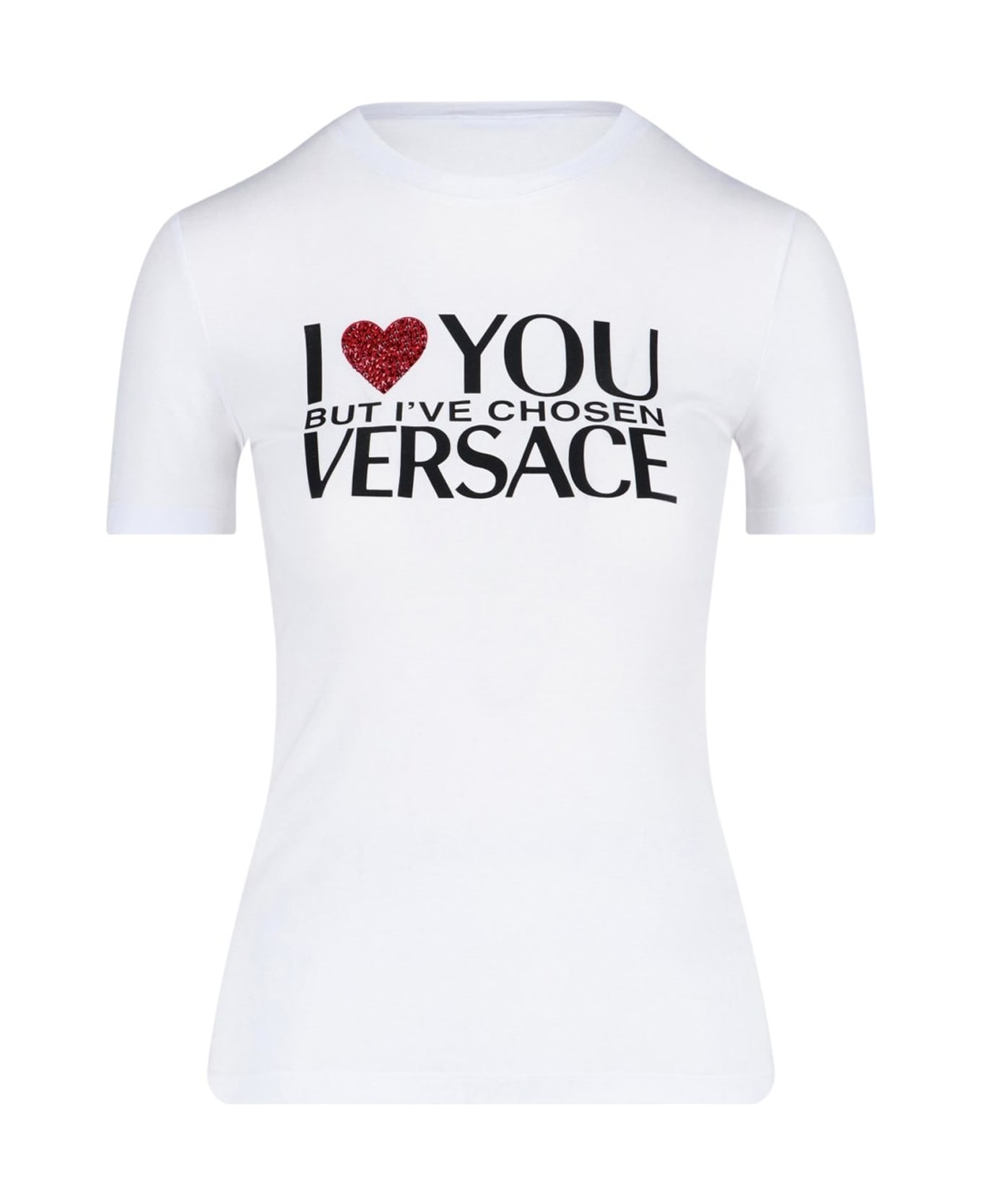 Versace Printed Logo T-shirt - White Tシャツ