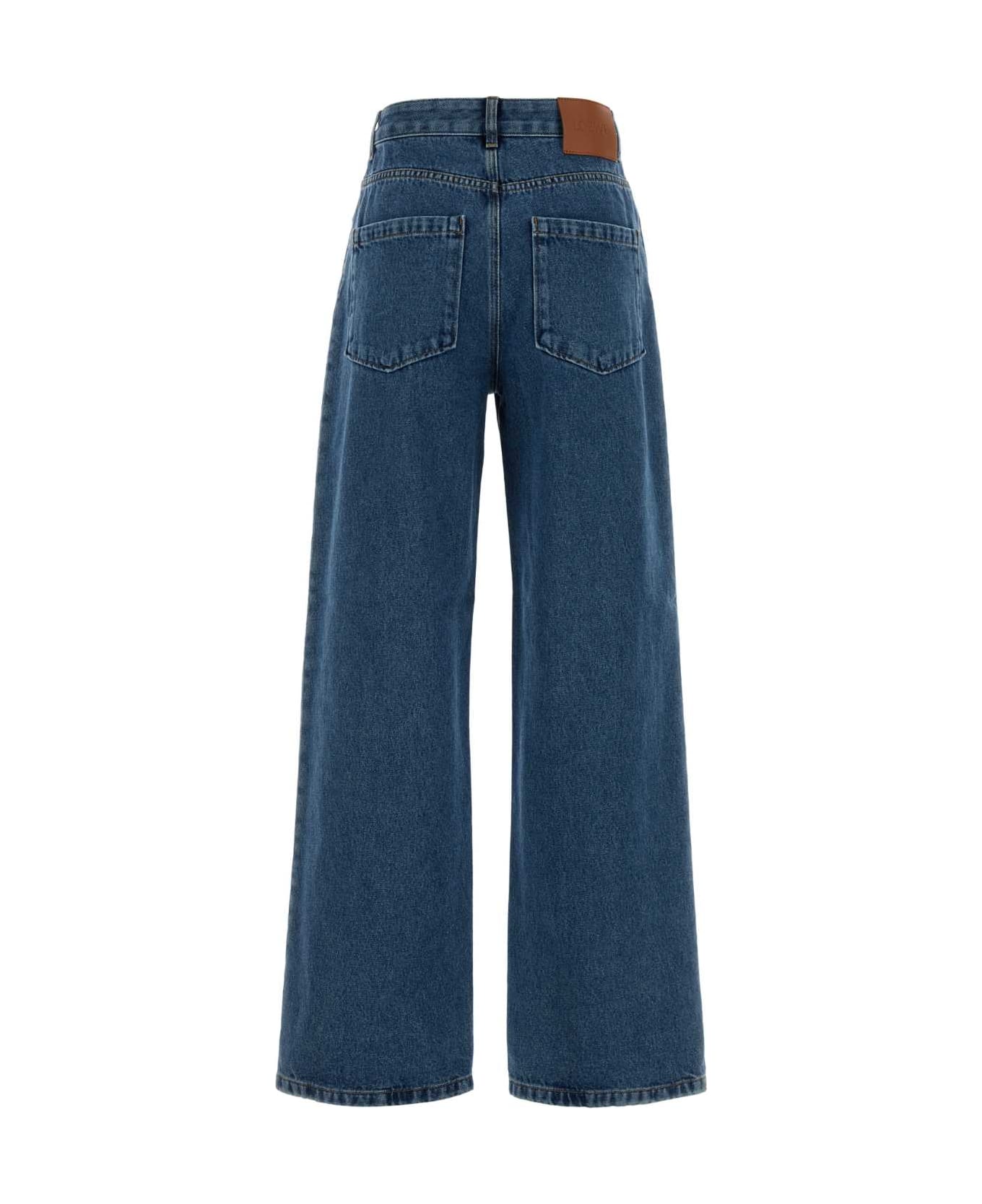 Loewe Anagram Baggy Jeans - JEANSBLUE