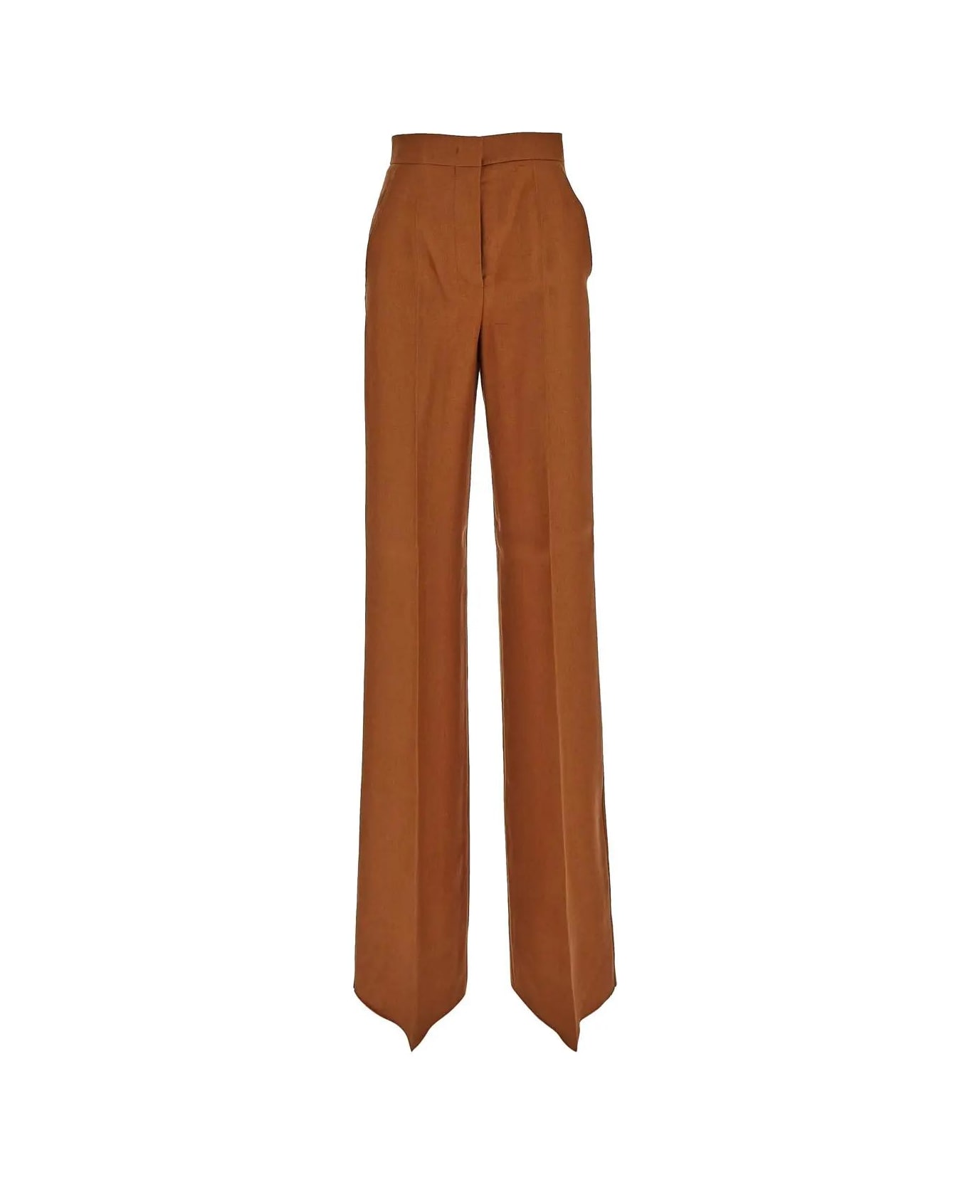 Max Mara Pleated Front Trousers - MARRONE ボトムス