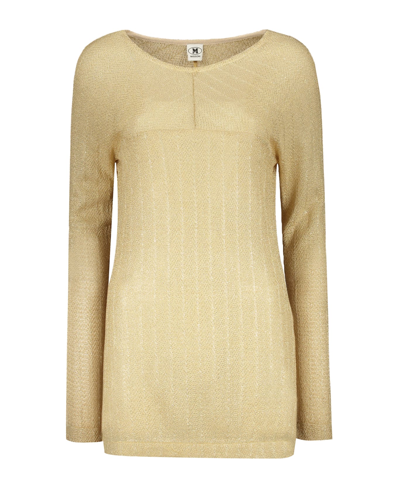 Missoni Long Sleeve Crew-neck Sweater - Gold