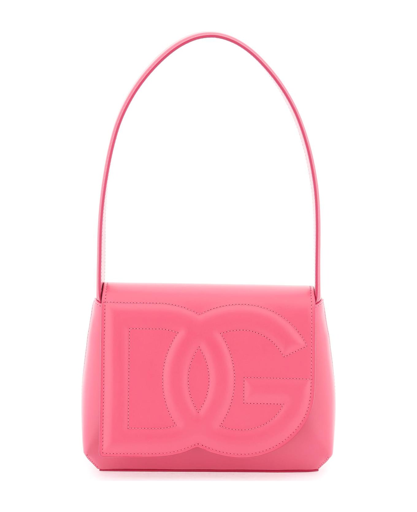 Dolce & Gabbana Dg Logo Leather Shoulder Bag - Pink トートバッグ