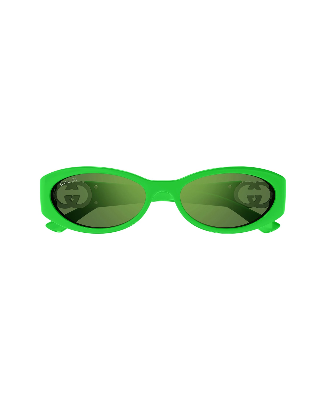 Gucci Eyewear Gg1660s Linea Gucci Lido 005 Green Green Sunglasses - Verde