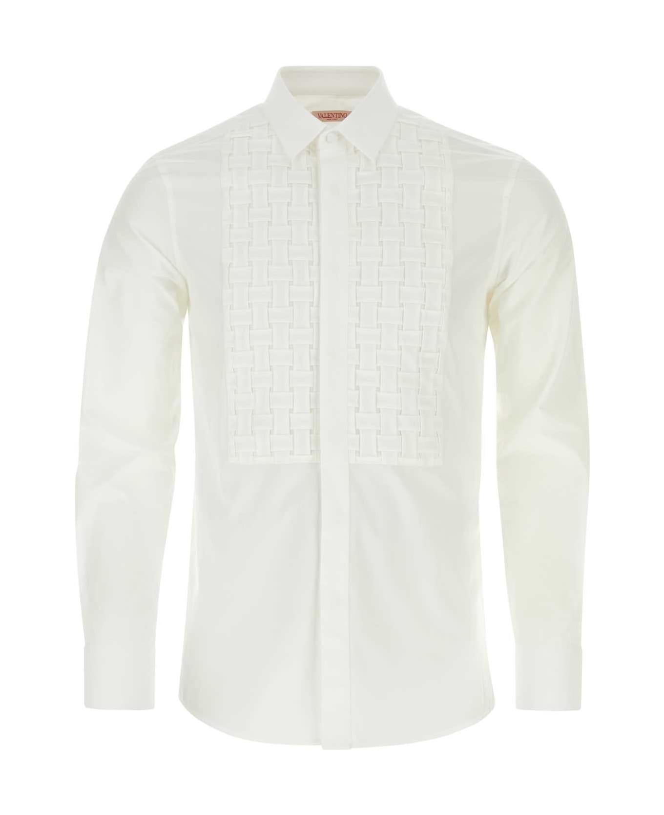 Valentino Garavani White Poplin Shirt - BIANCO