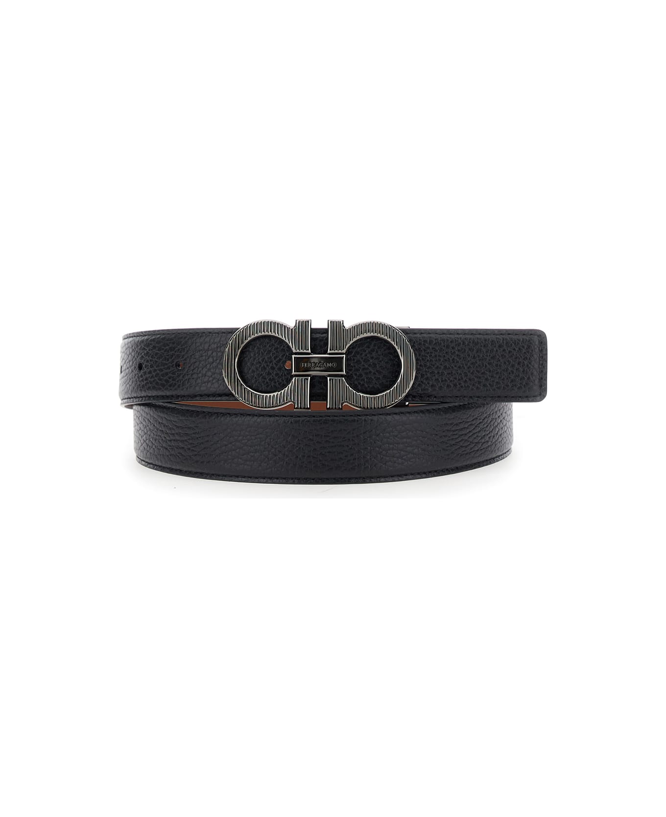Ferragamo Double Adjus - Black