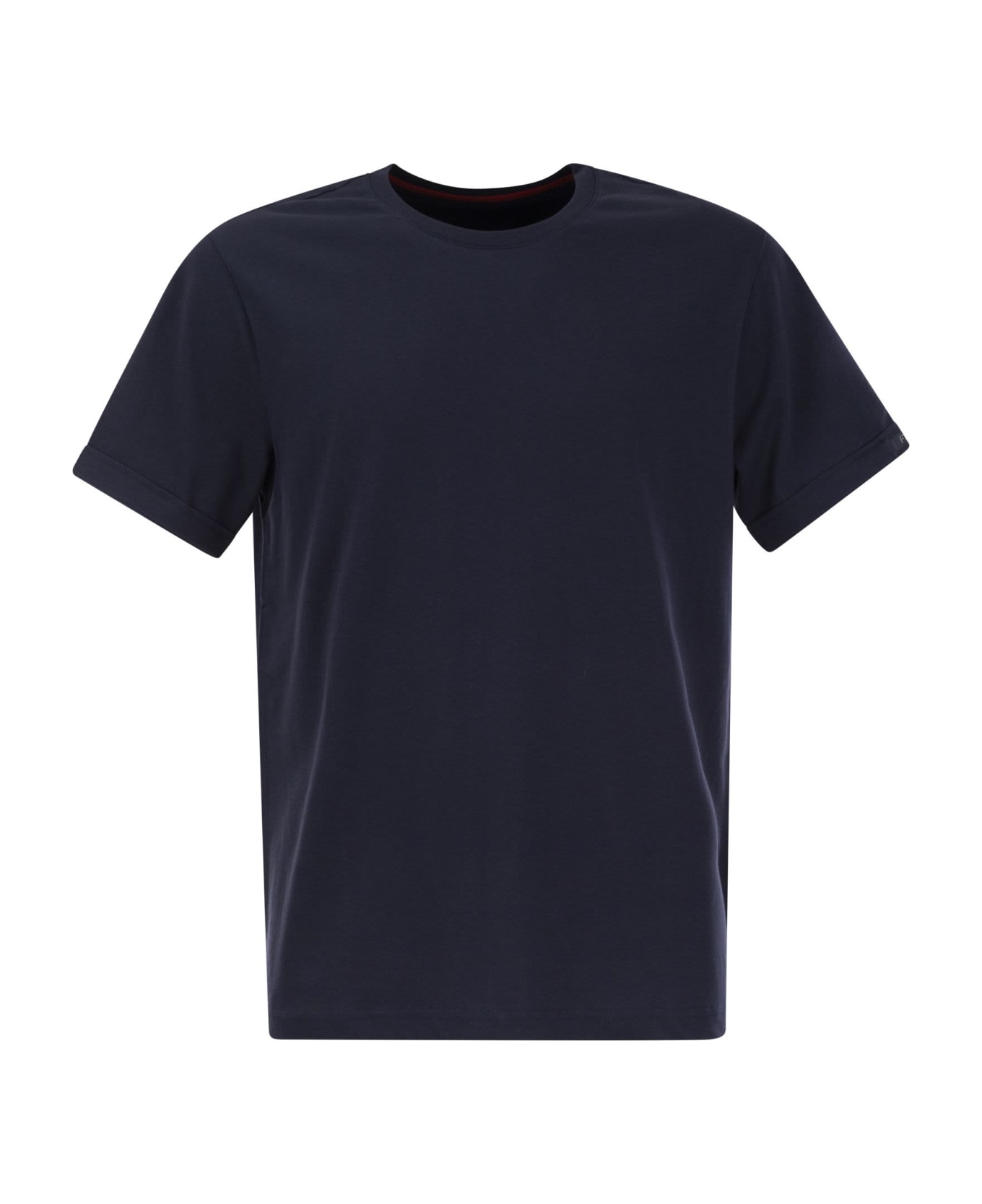 Fay Cotton T-shirt - Navy Blue