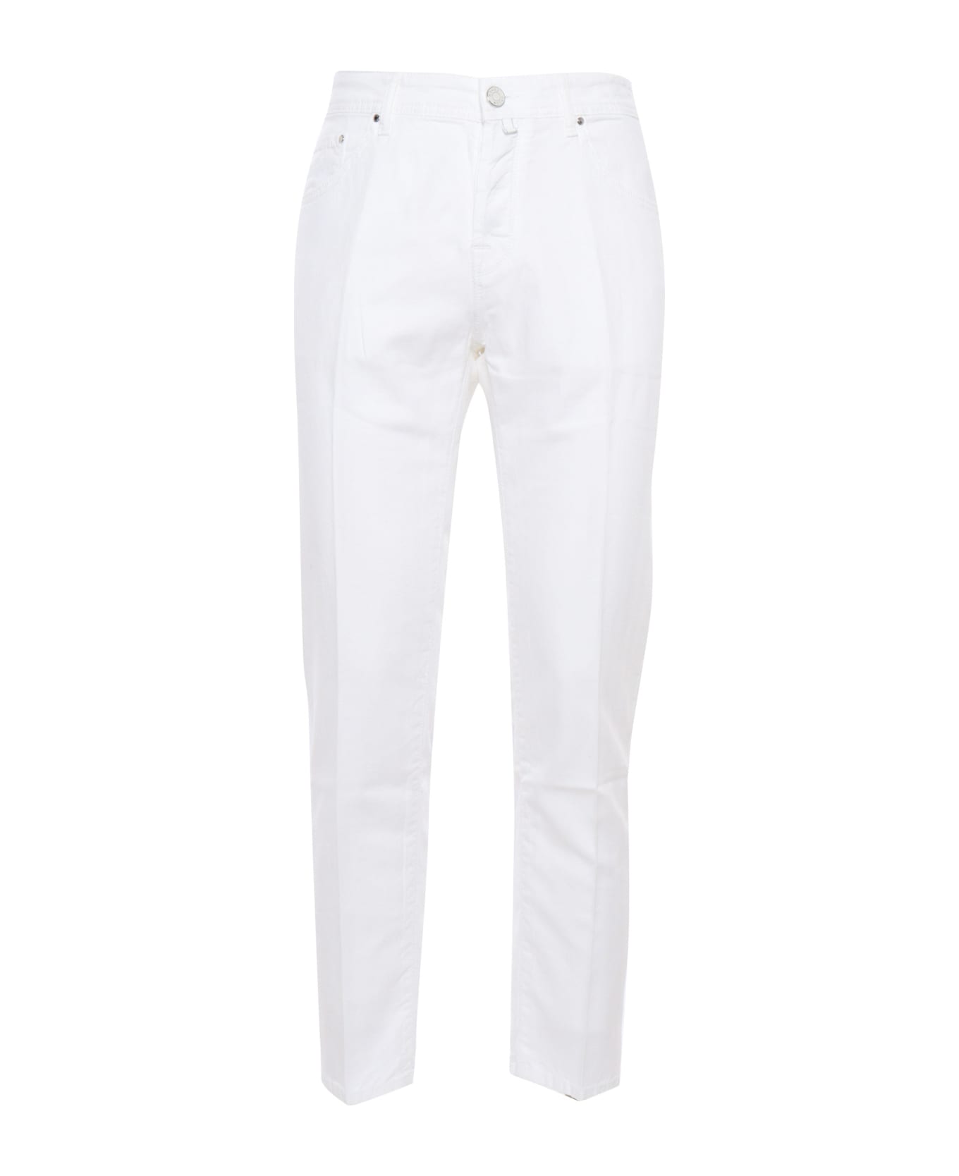 Jacob Cohen White Trousers - WHITE