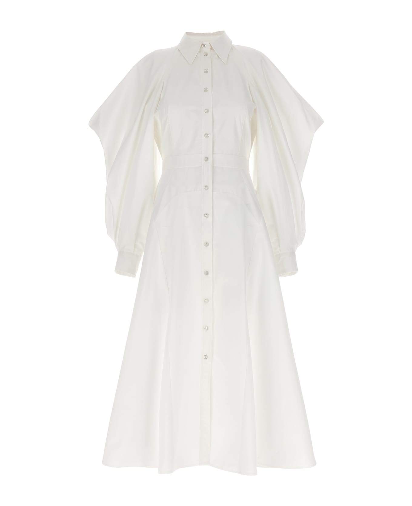 Alexander McQueen Chemisier Dress - White ワンピース＆ドレス
