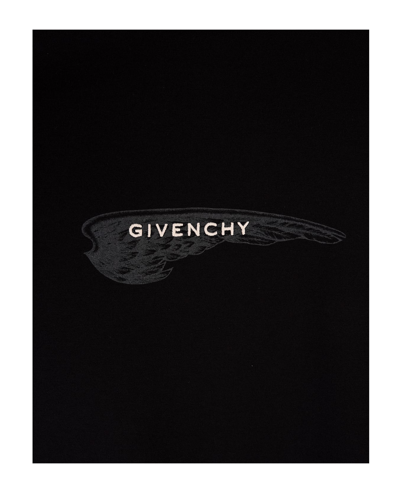 Givenchy Wings T-shirt In Black Cotton - Black