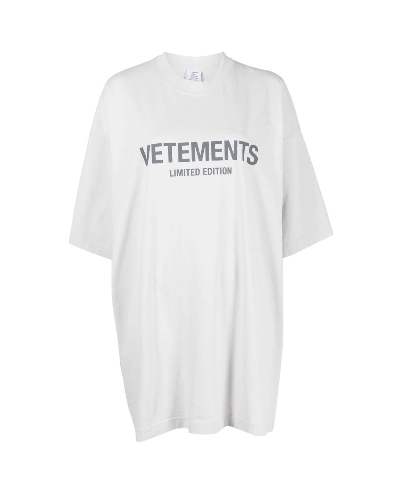 VETEMENTS Limited Edition Logo T-shirt - Oyster Mushroom Tシャツ