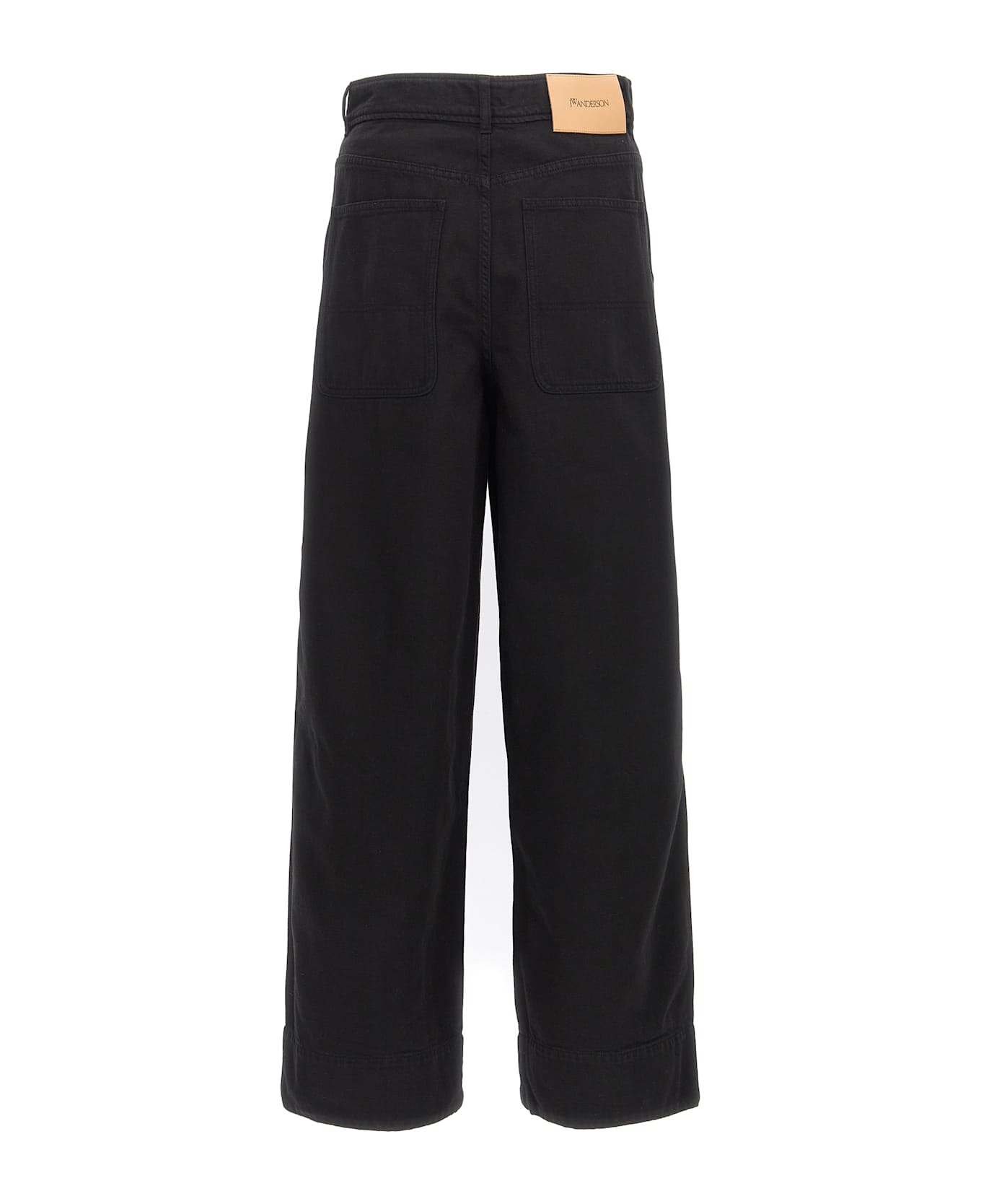 J.W. Anderson Anchor Embroidery Top - BLACK