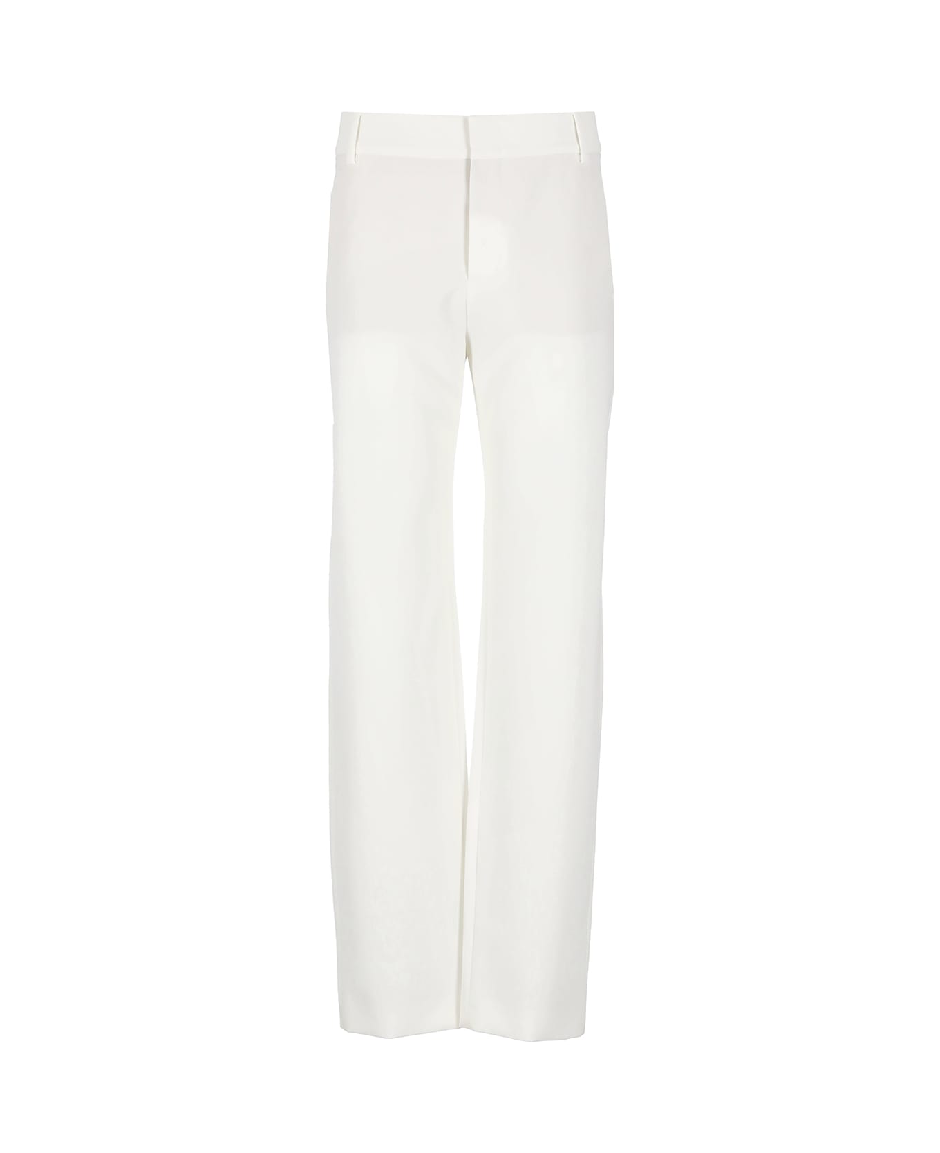 M05CH1N0 Jeans Satin Trousers - White ボトムス