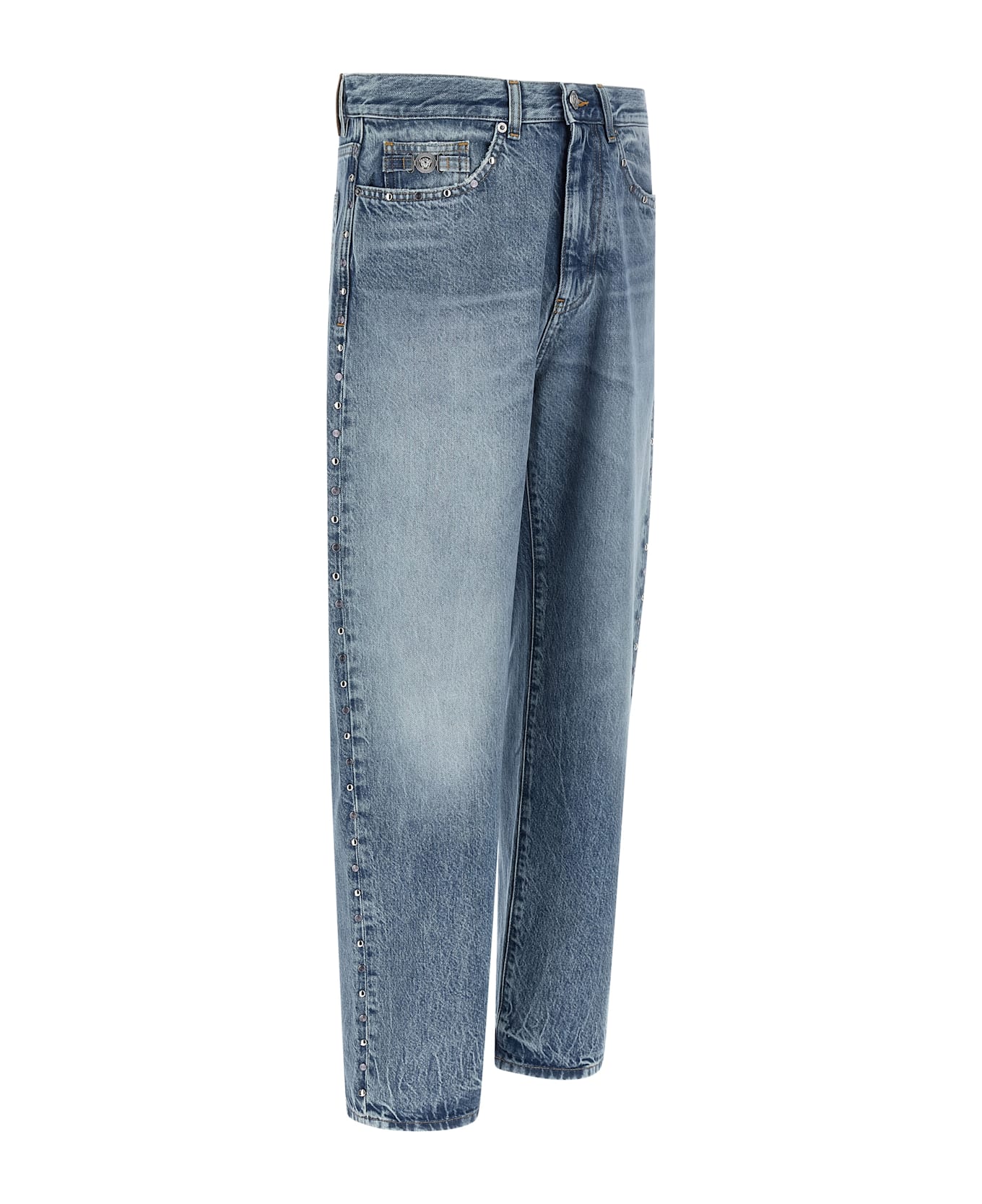 Versace Studded Jeans - Blue