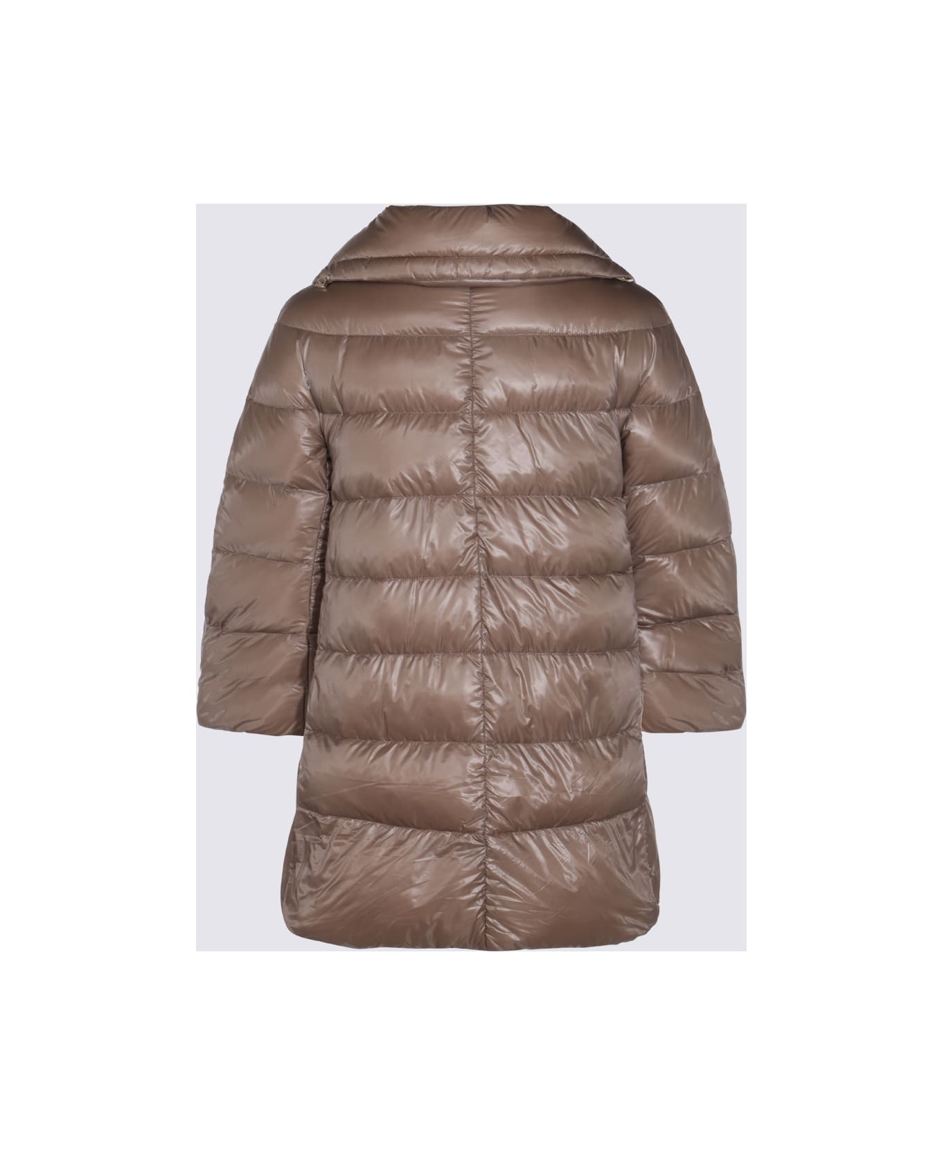 Herno Beige Down Jacket - Dove Grey